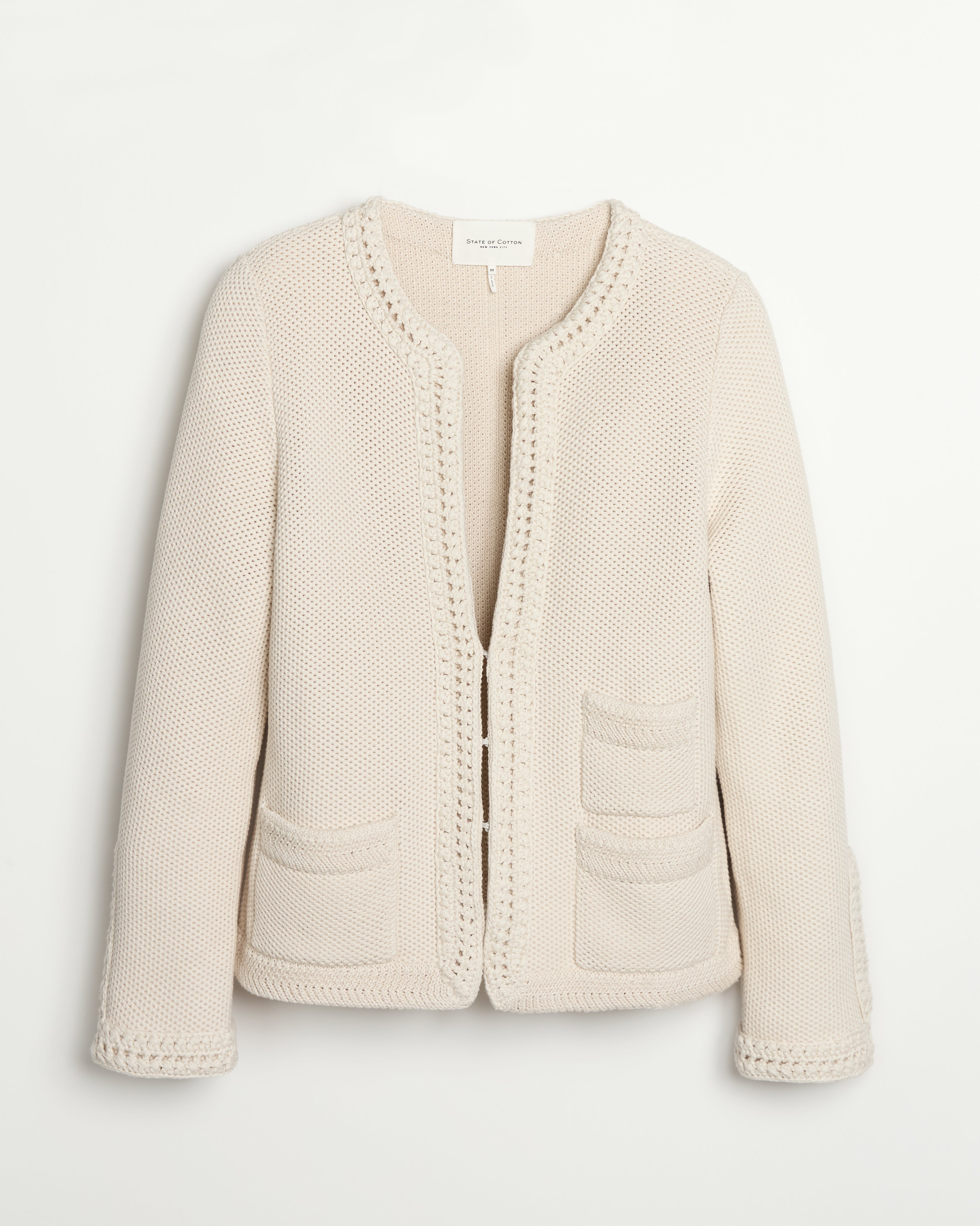 The Merion Cotton Cardigan - Ivory