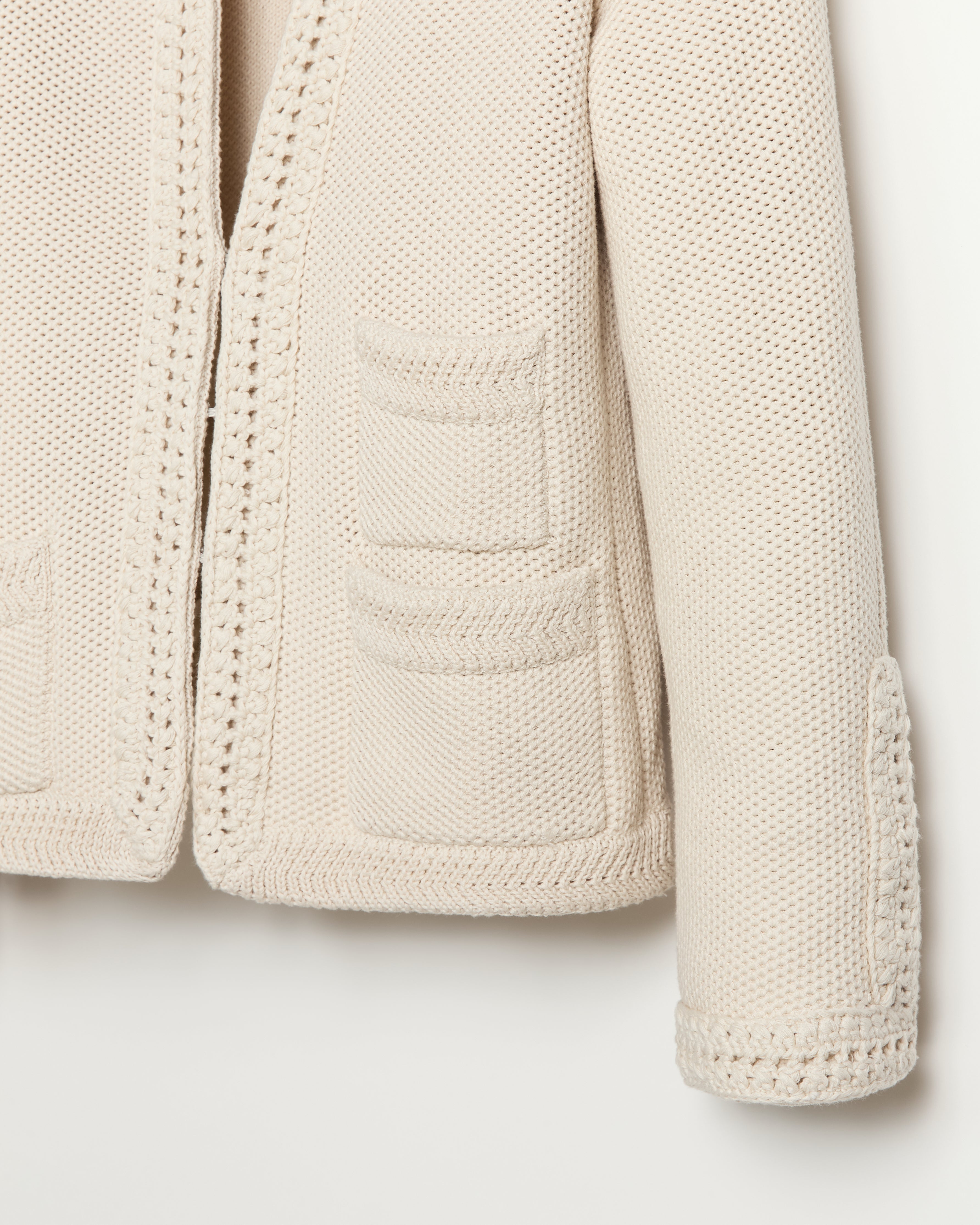 The Merion Cotton Cardigan - Ivory