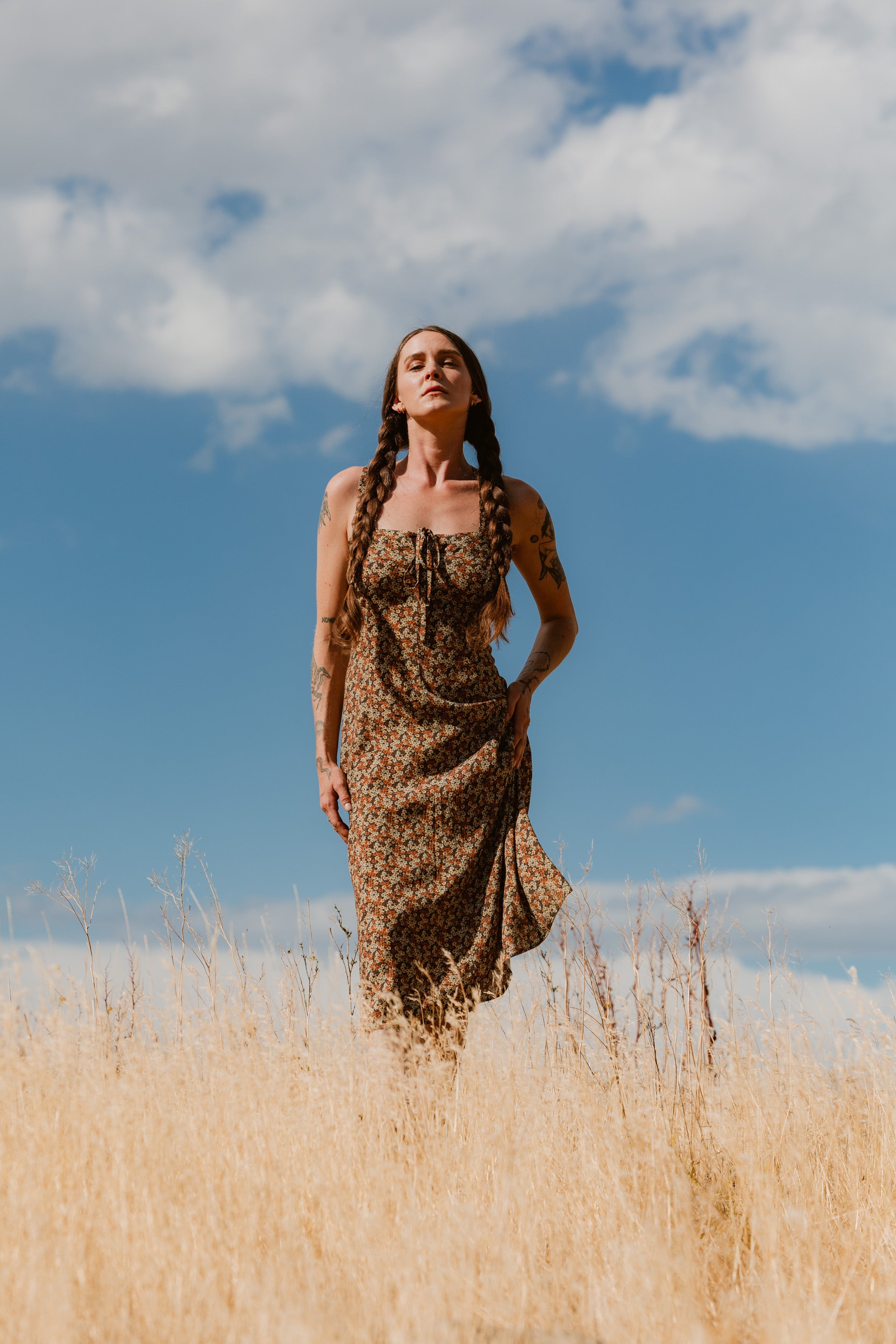 Dunton Dress - Autumn Calico