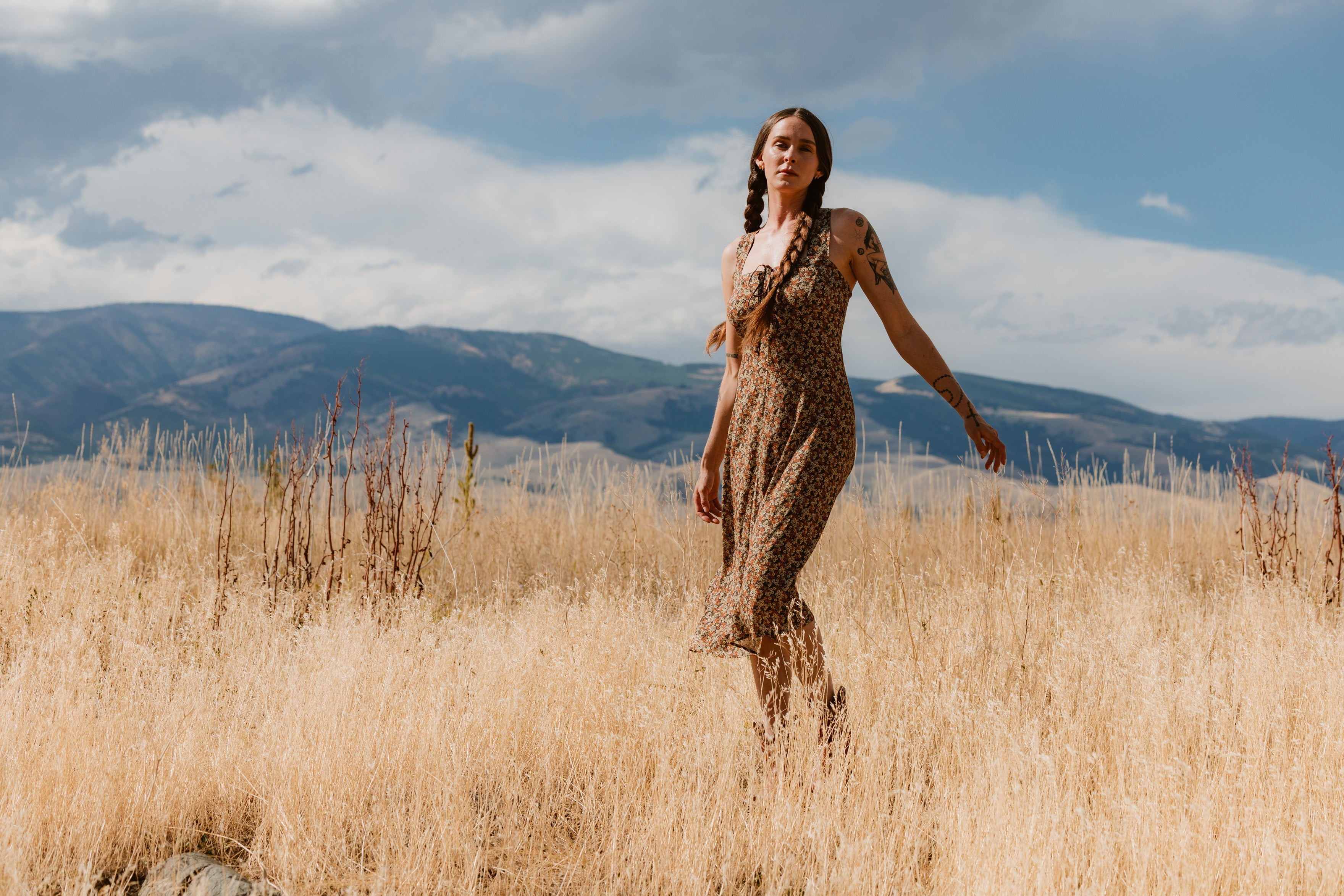 Dunton Dress - Autumn Calico