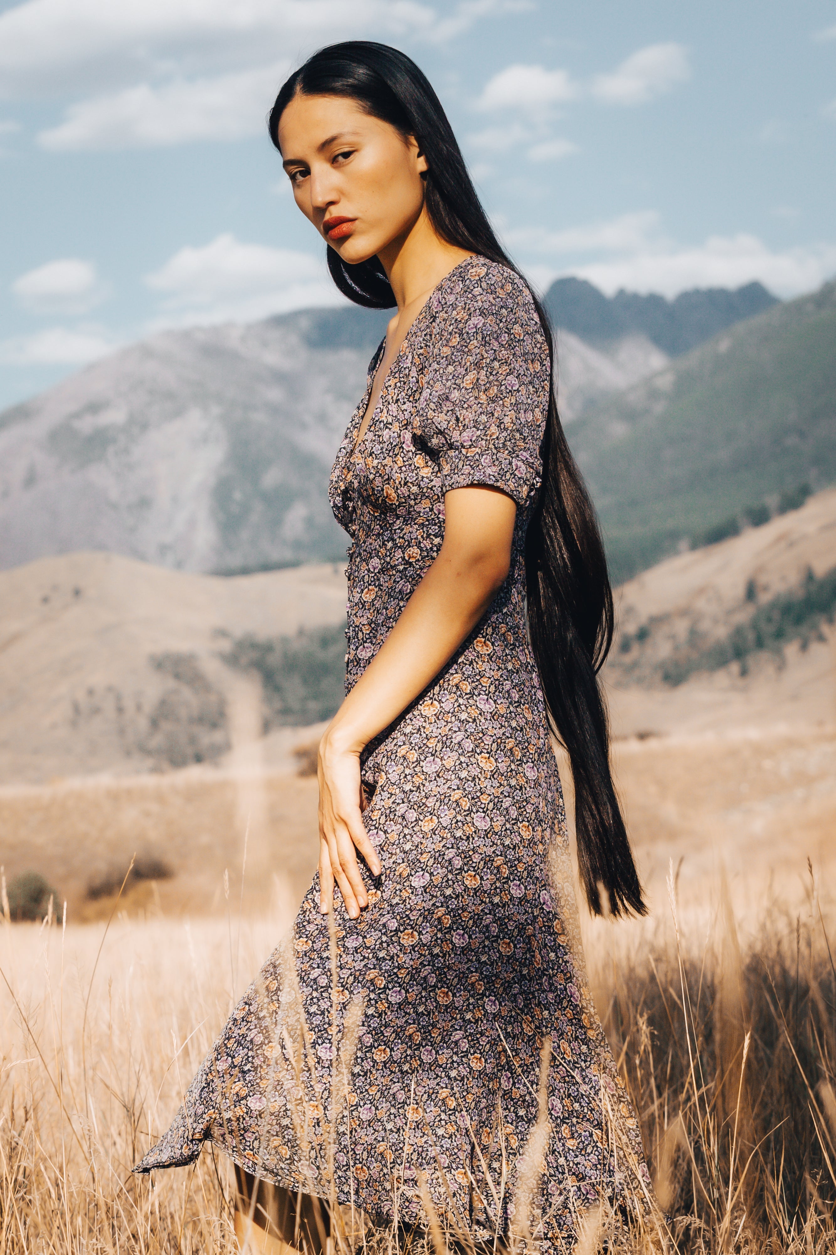 MZK Dress - Western Dusty Floral