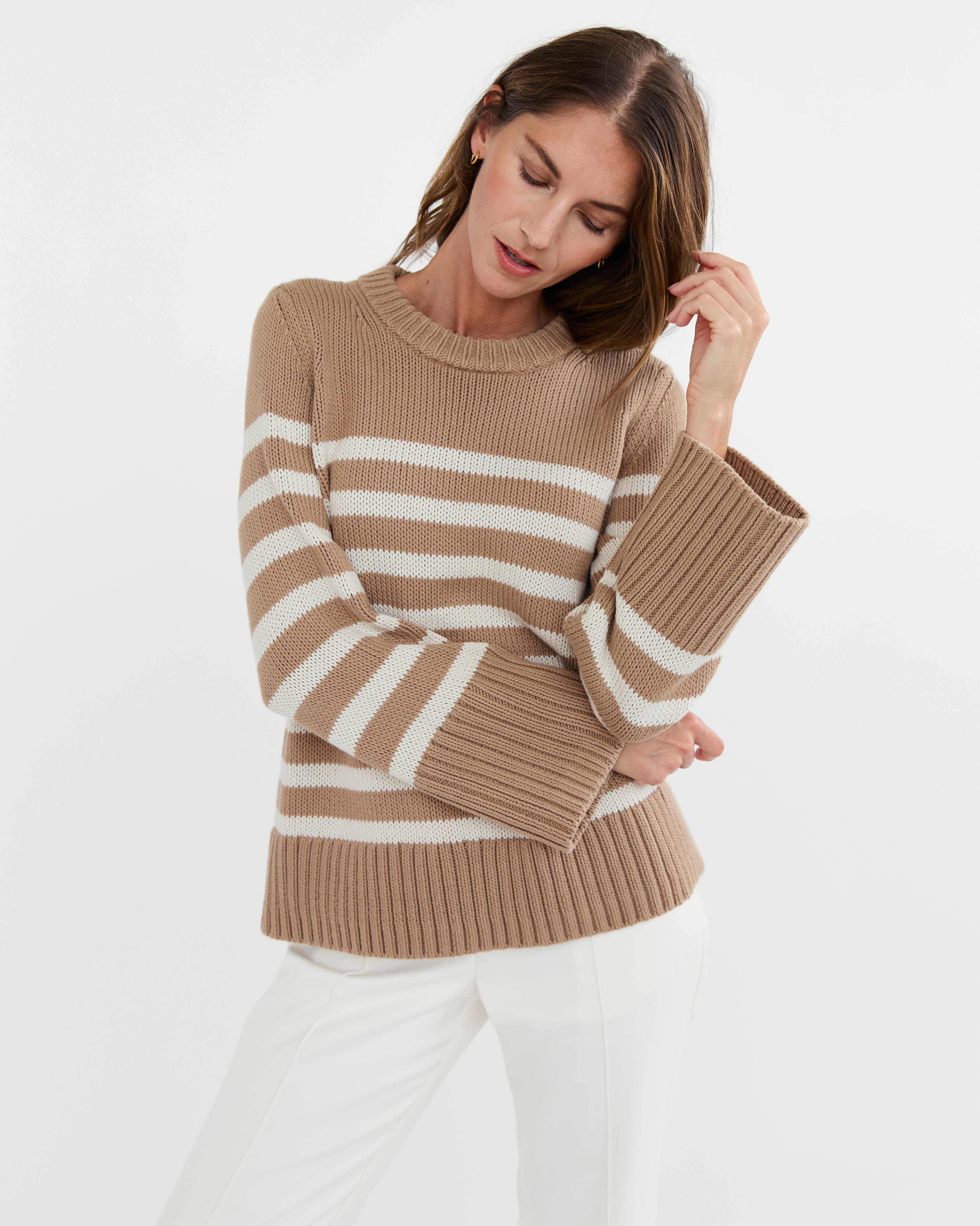The Kittery Stripe Cotton Sweater