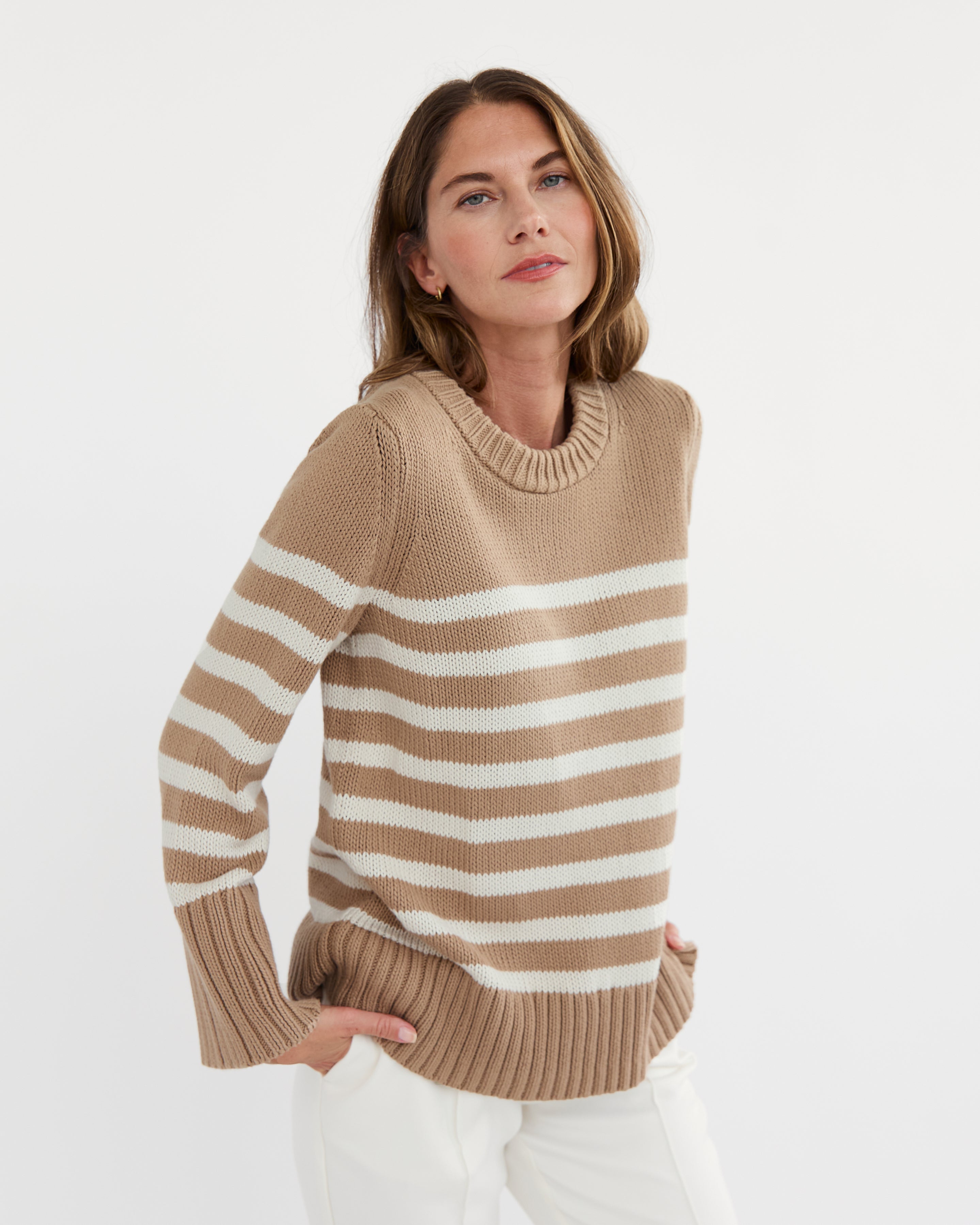 The Kittery Stripe Cotton Sweater