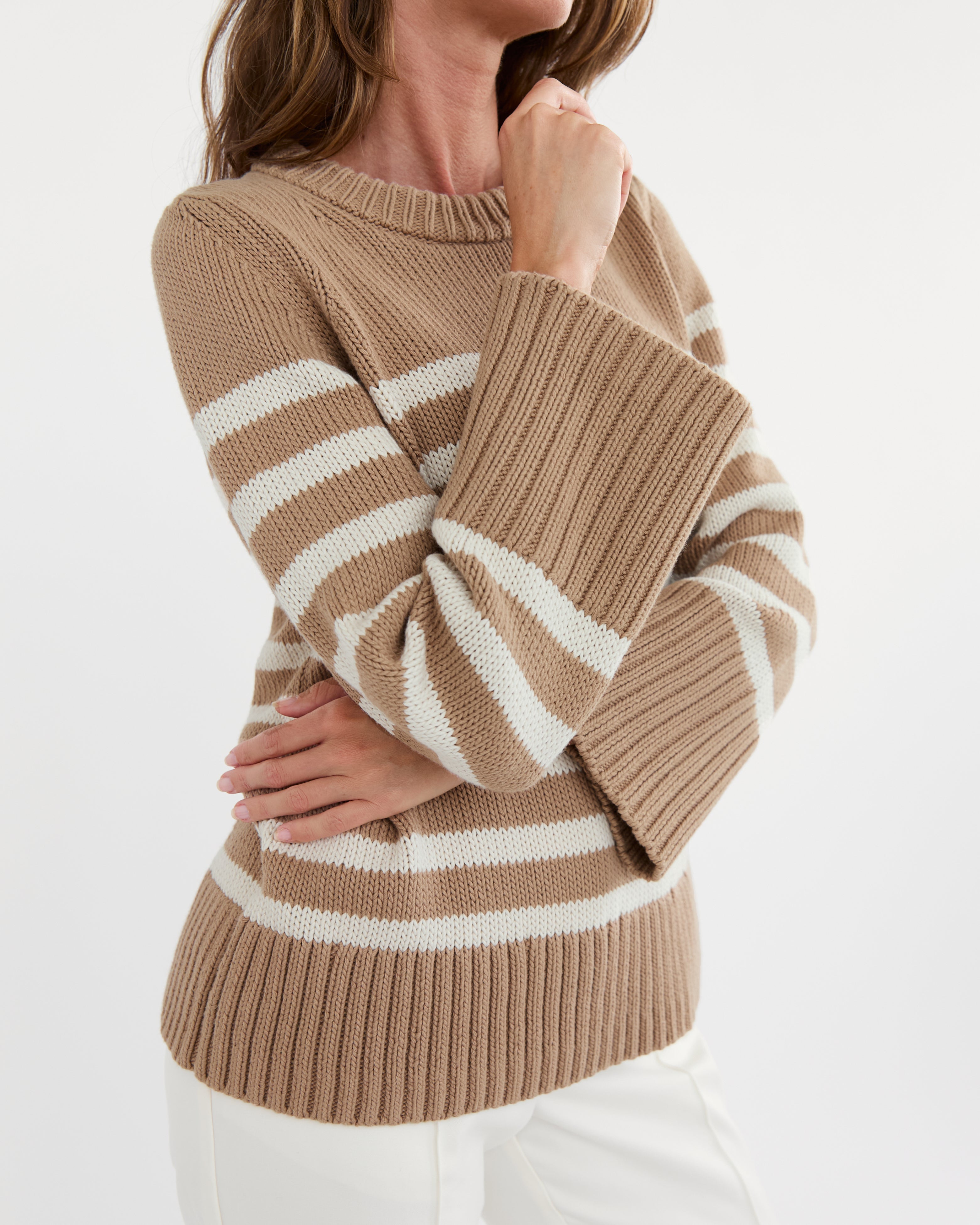 The Kittery Stripe Cotton Sweater