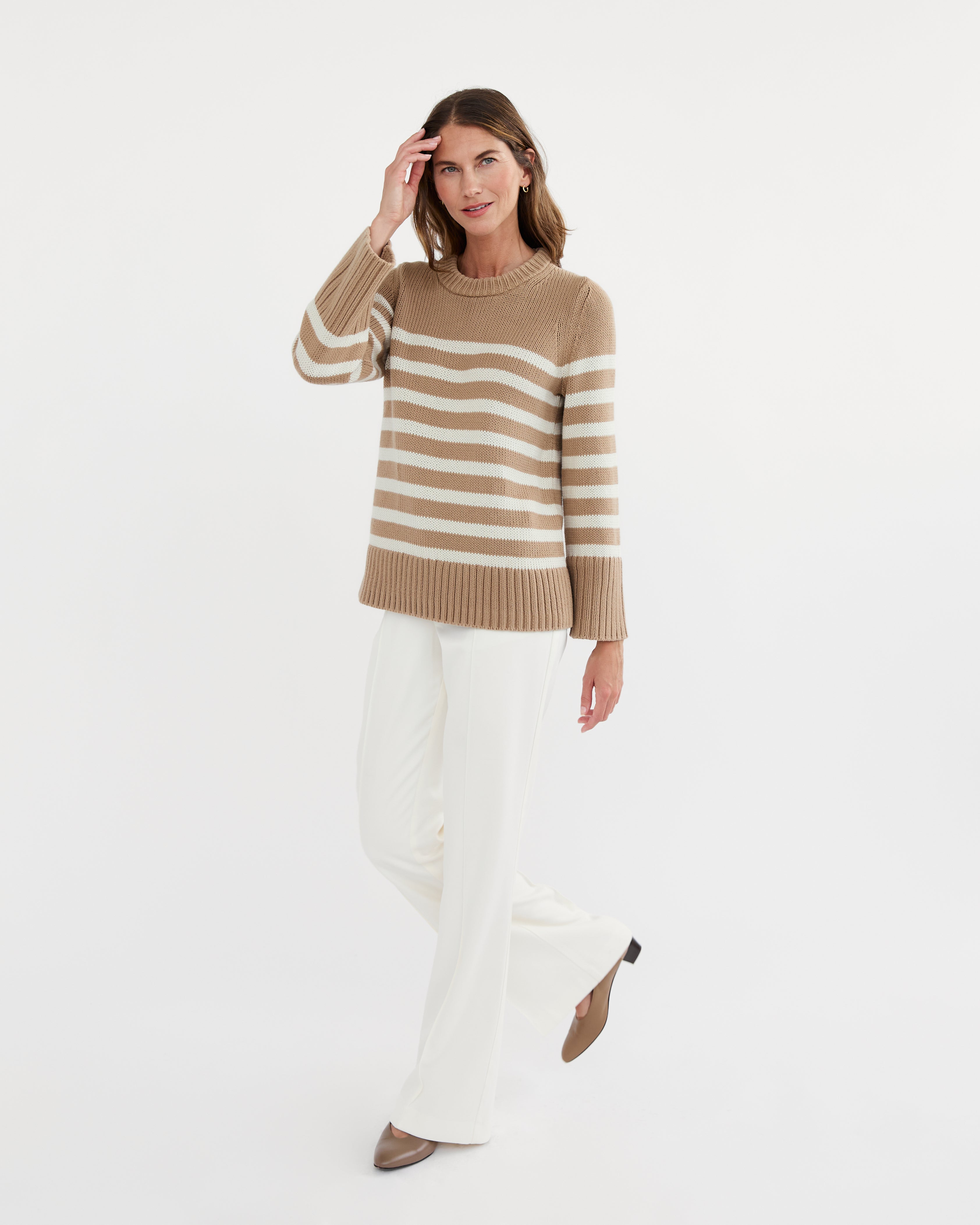 The Kittery Stripe Cotton Sweater