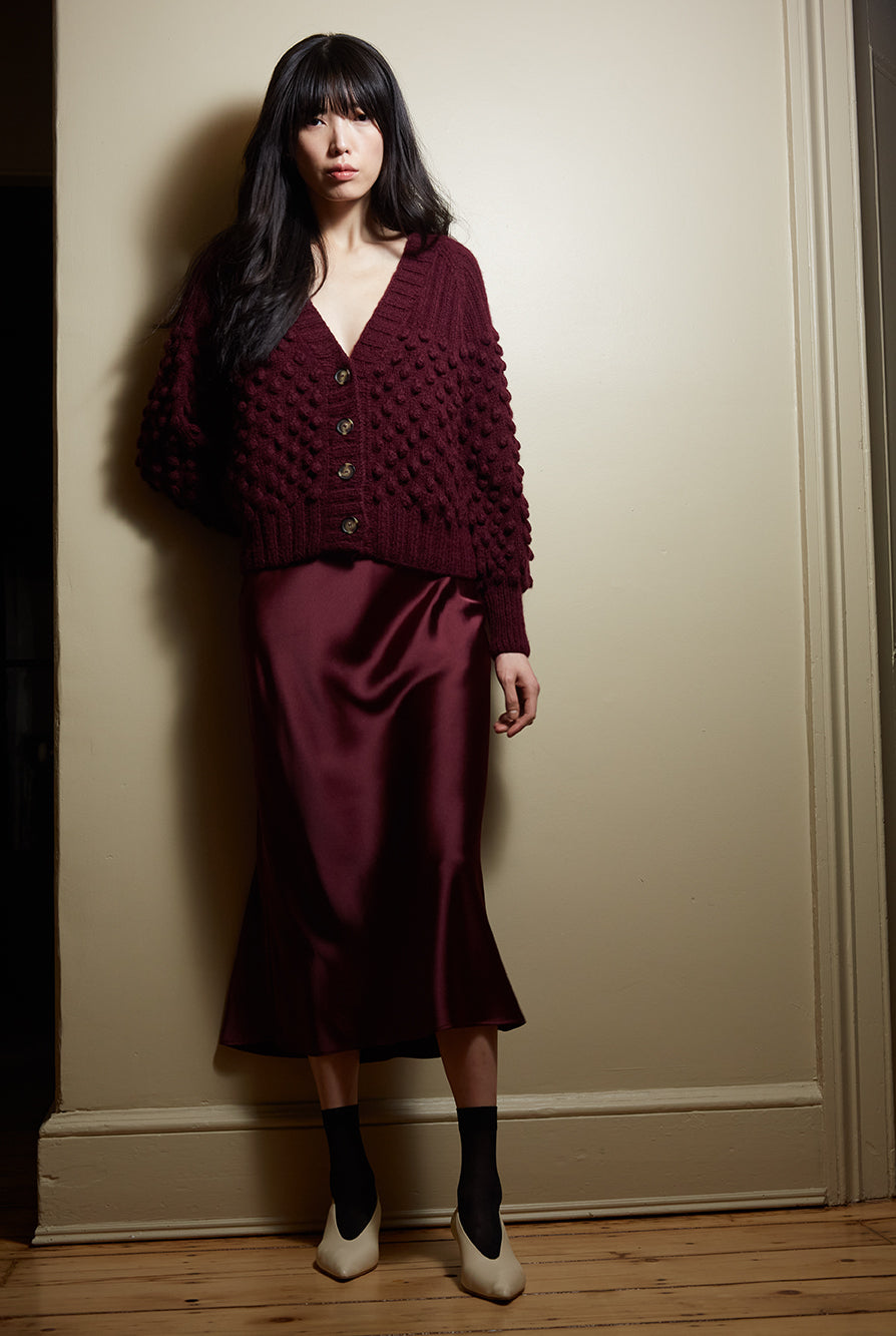 SAGE CARDI - MERLOT
