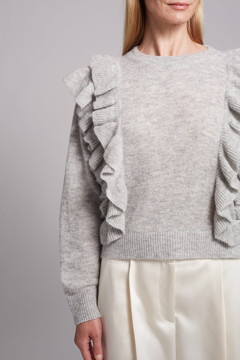 ELINA SWEATER | PALE GREY MELANGE