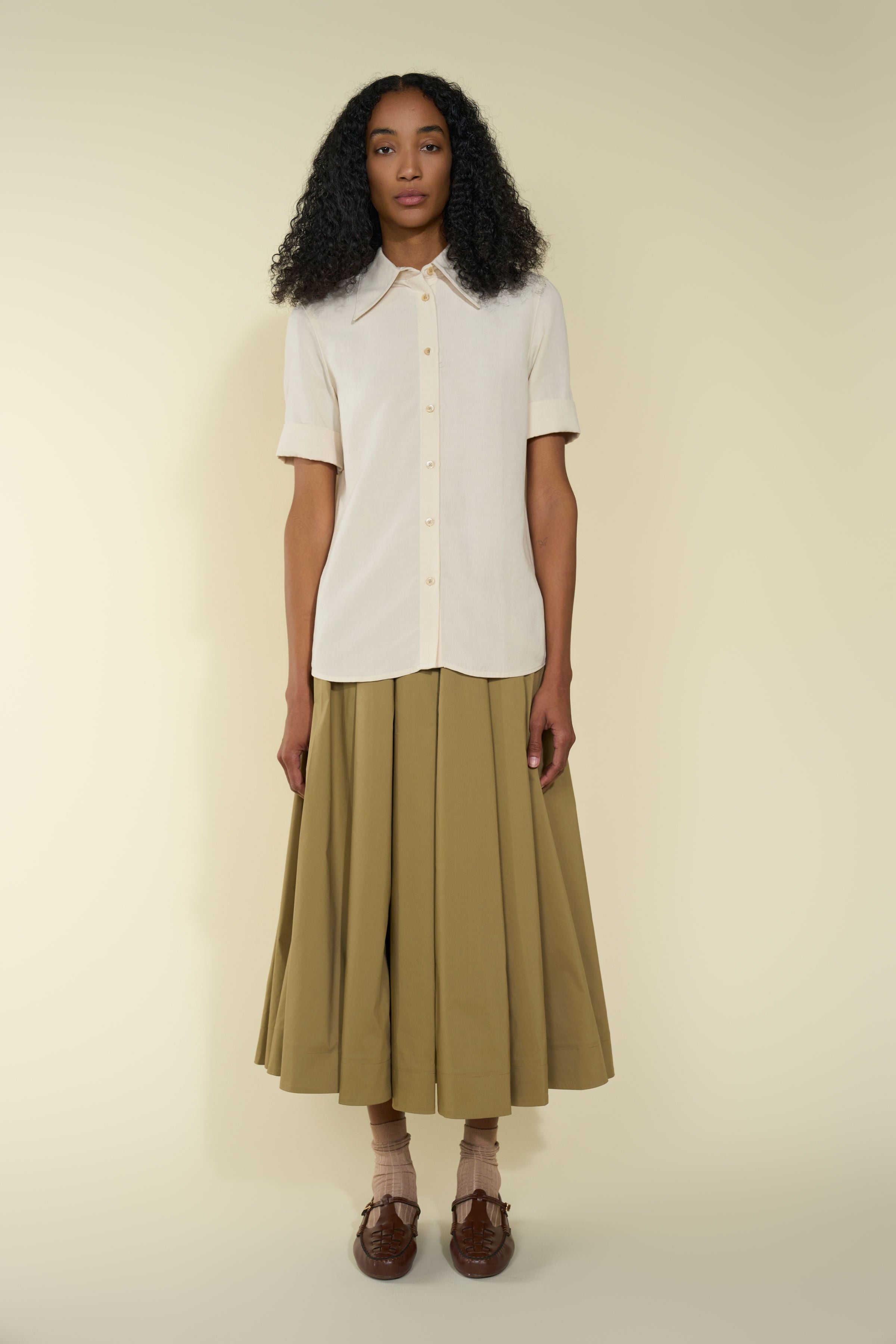 CHICURA SHIRT- GESSO/CREAM