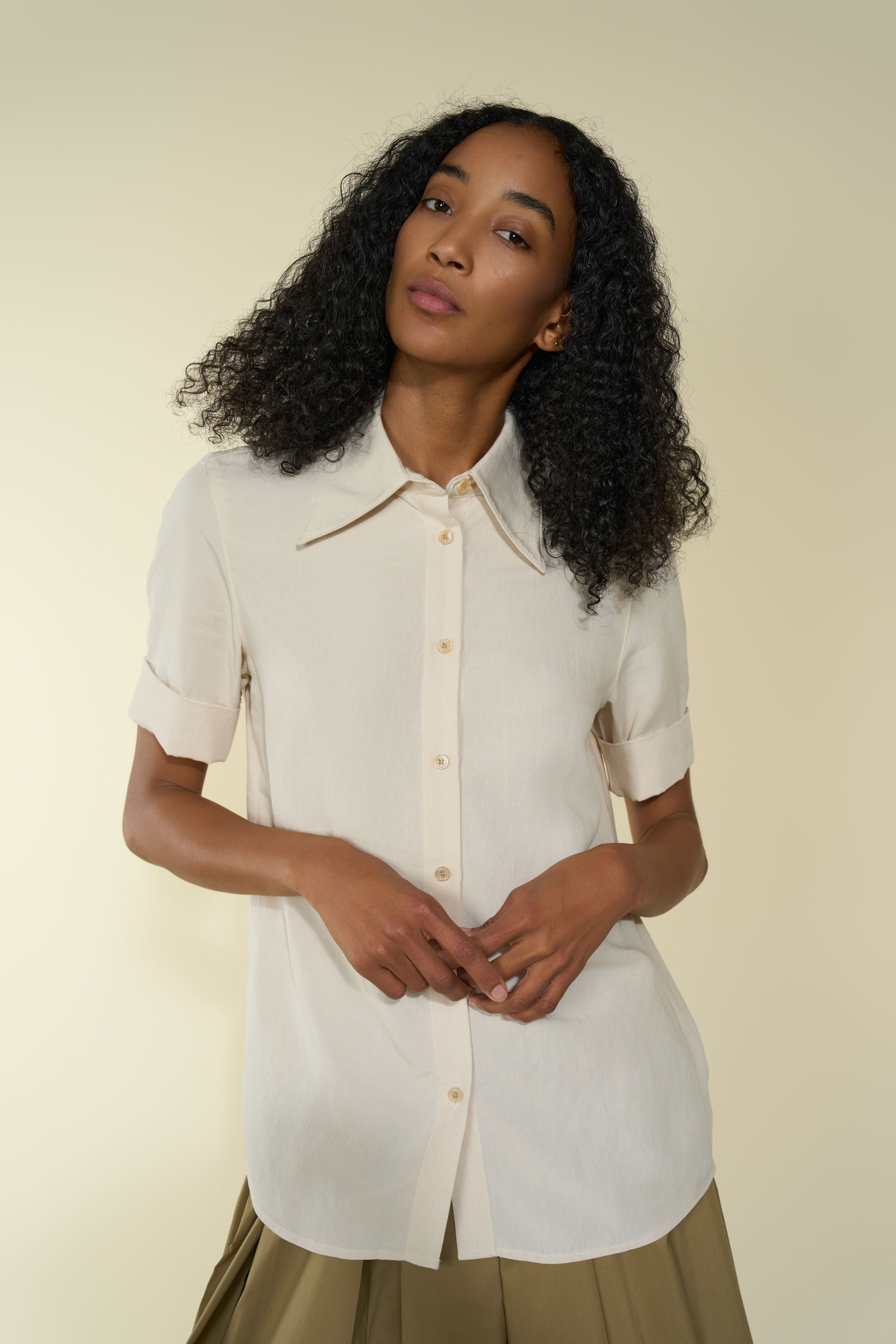 CHICURA SHIRT- GESSO/CREAM