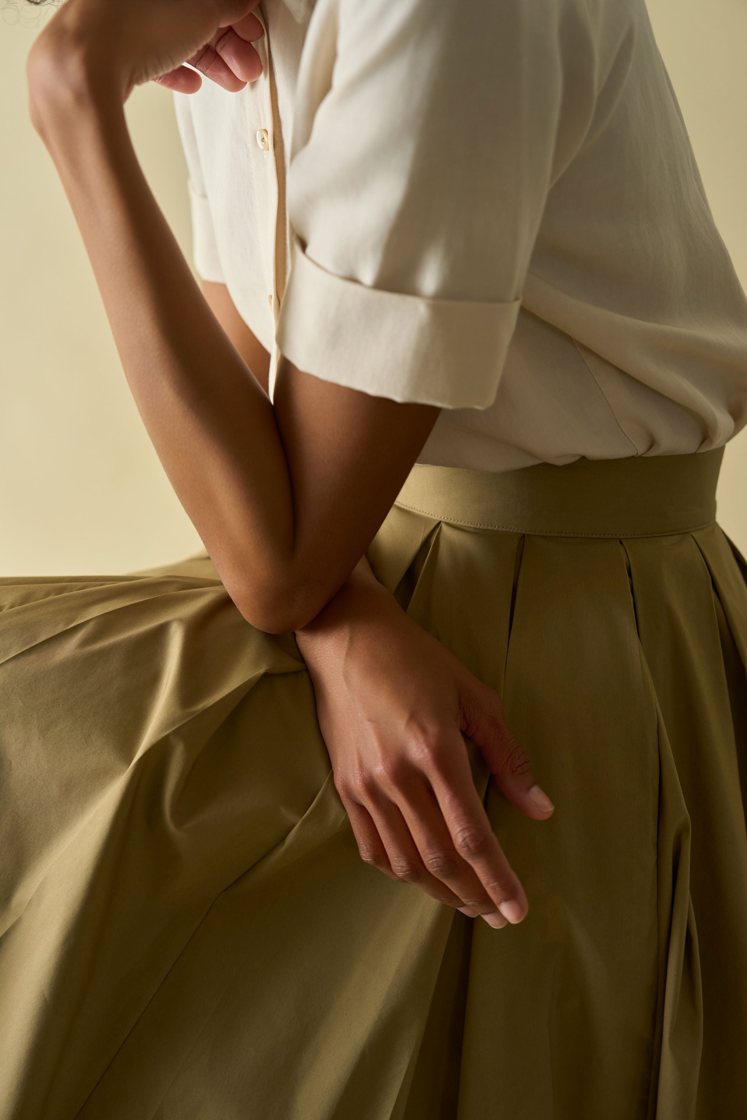 CHICURA SHIRT- GESSO/CREAM