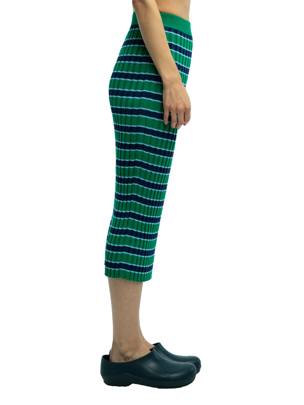 Darla Striped Ribbed Skirt