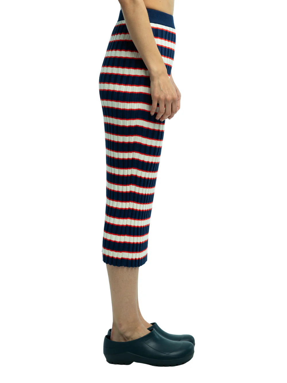 Darla Striped Ribbed Skirt