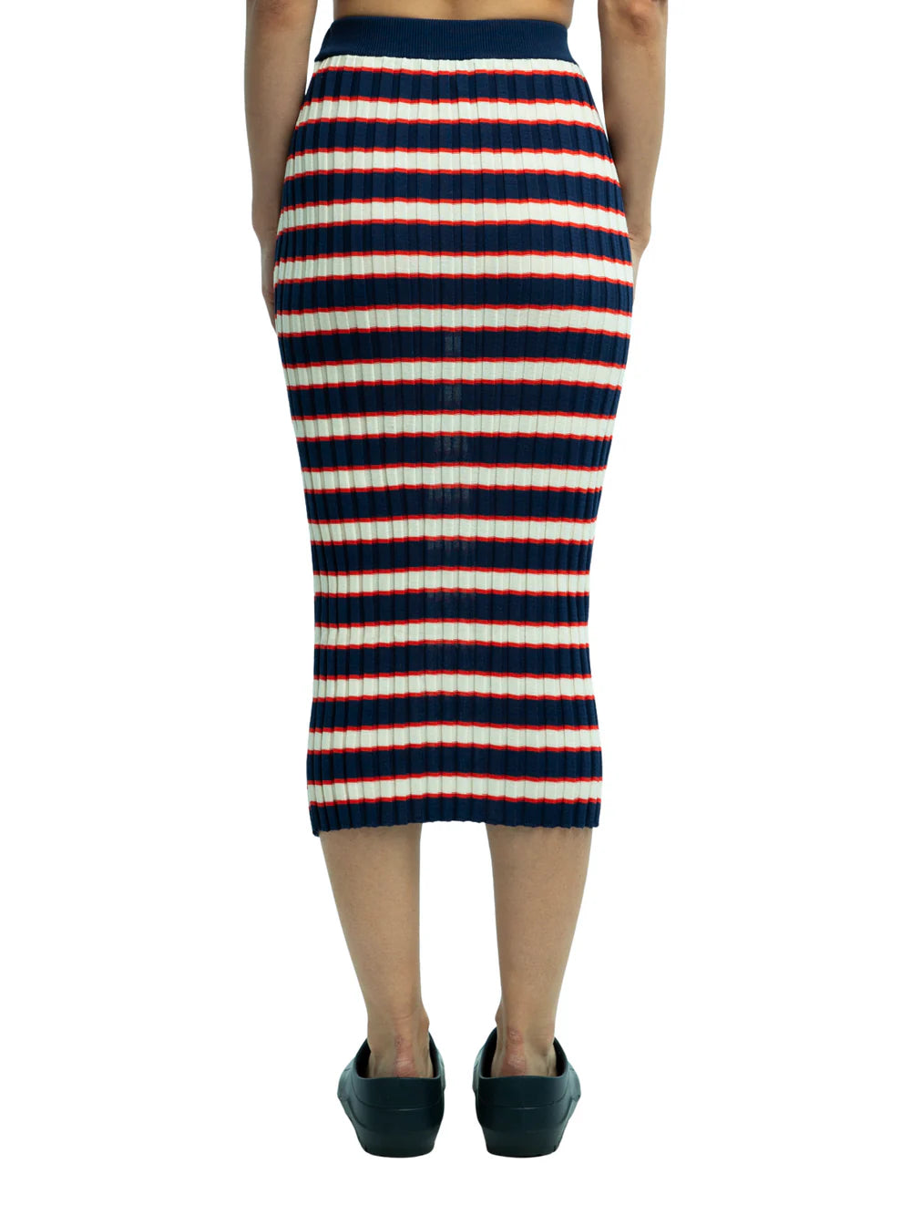 Darla Striped Ribbed Skirt