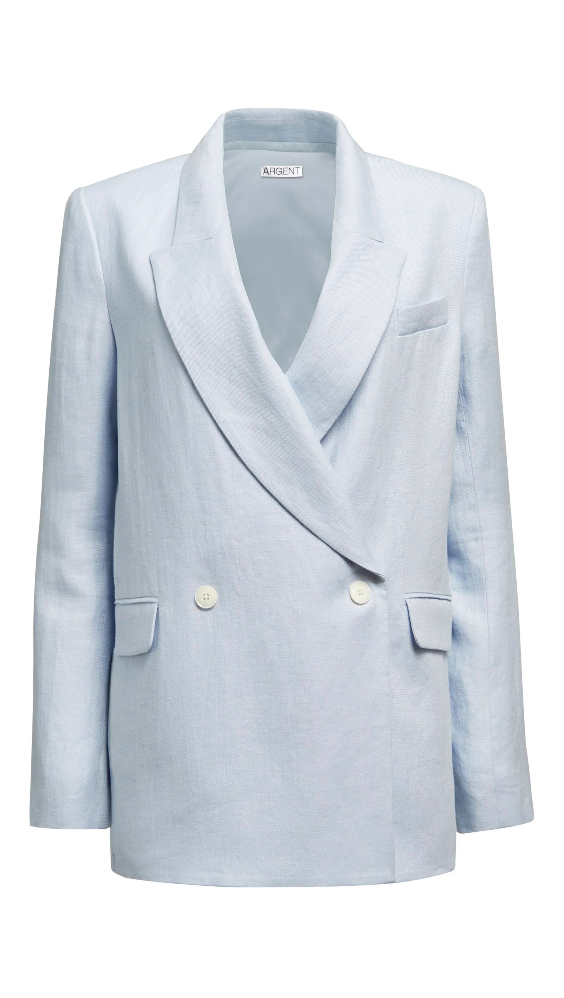BROOKLYN BLAZER IN LINEN TWILL - GLACIER BLUE