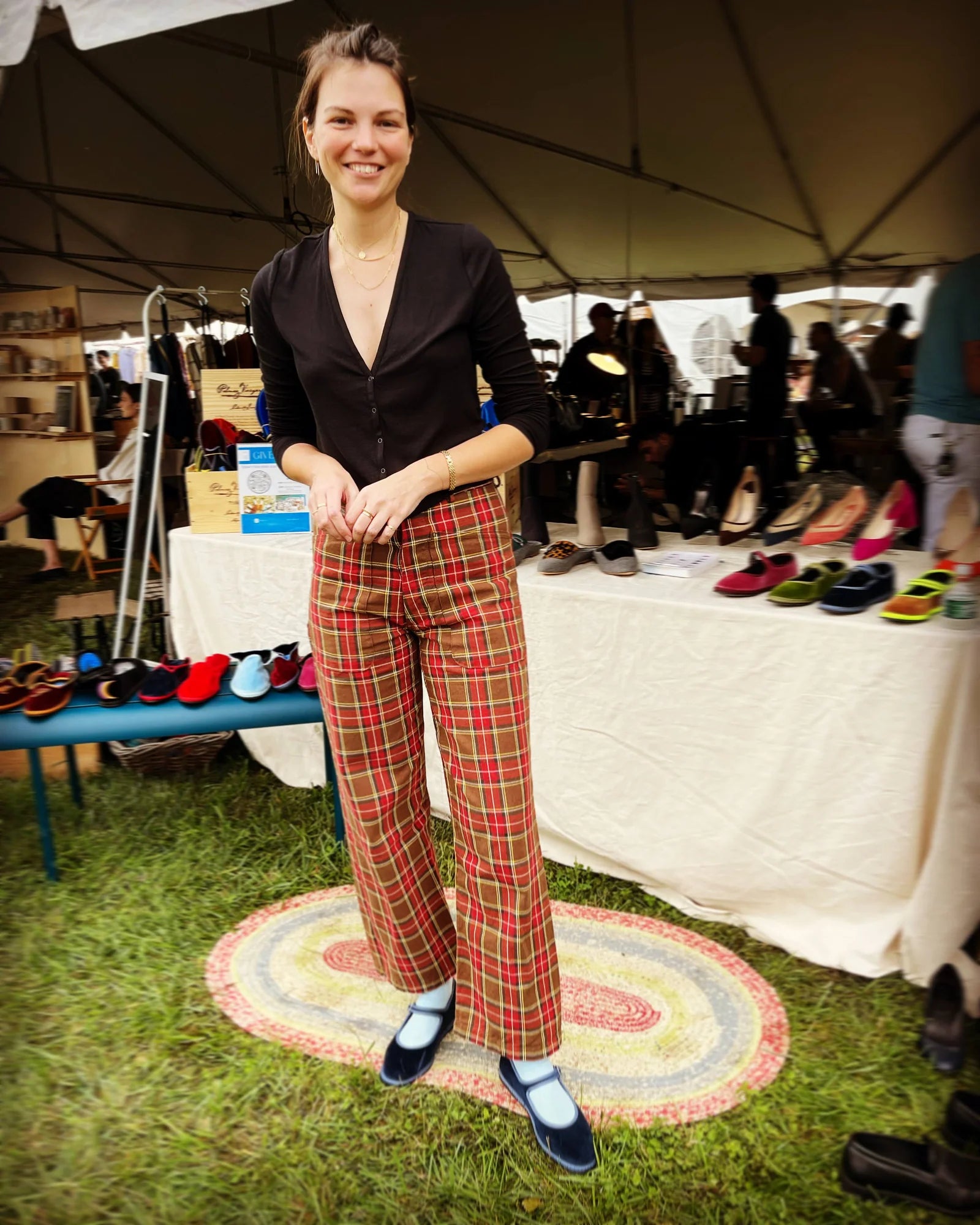Furlane: Mary Jane Slippers - Sage