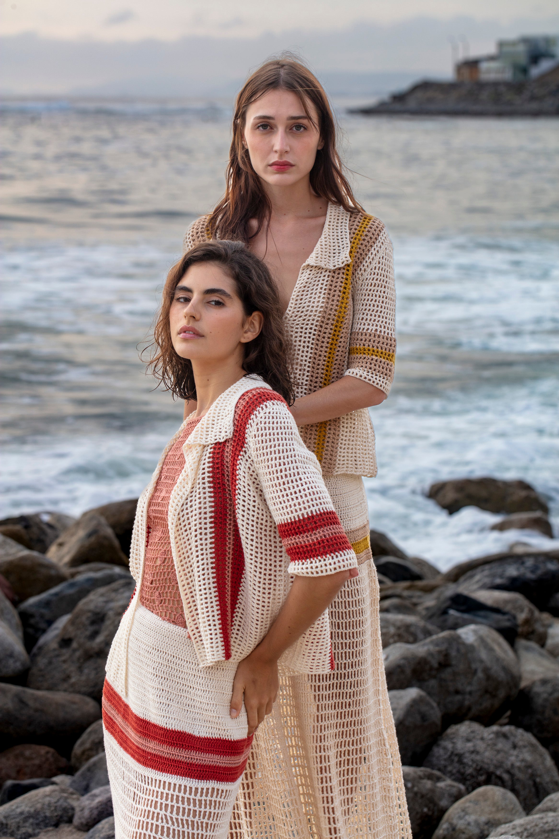 PULPOS SKIRT -RED/BONE