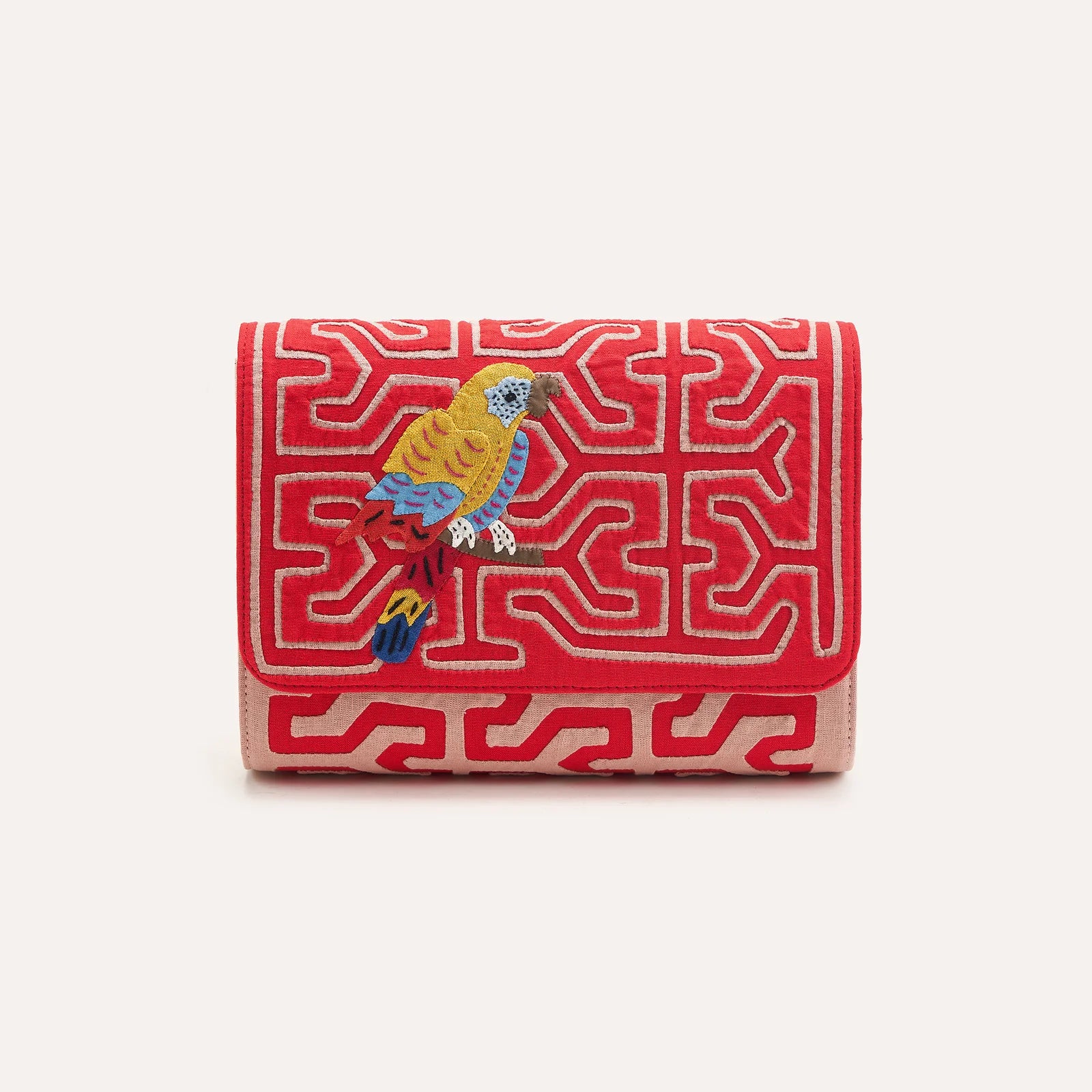 Red Guacamaya Clutch