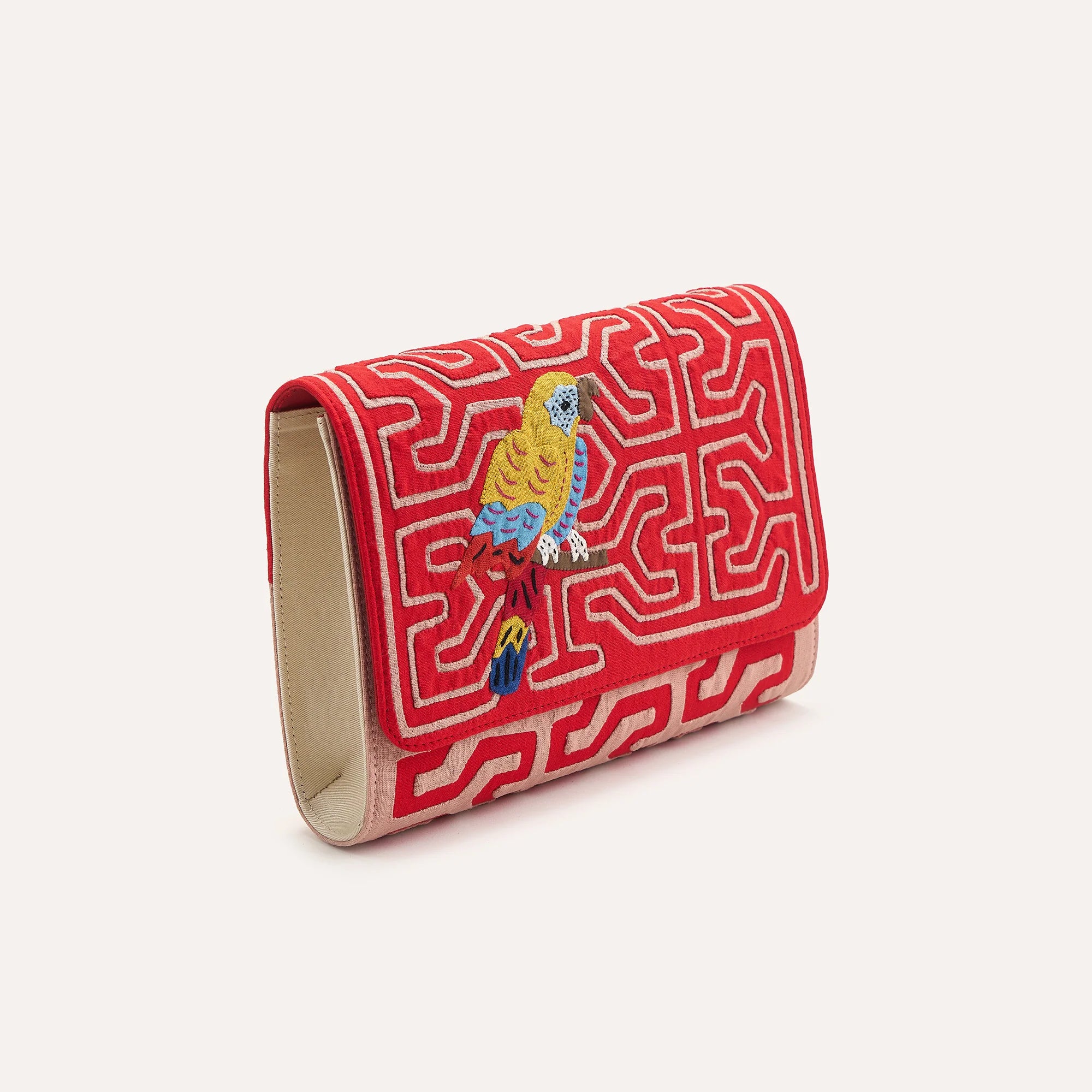 Red Guacamaya Clutch