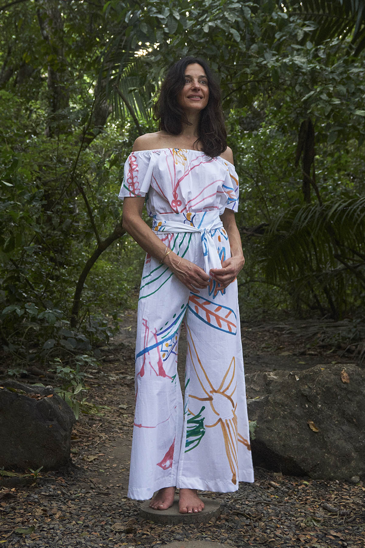DANI FLAIR SLEEVE JUMPSUIT