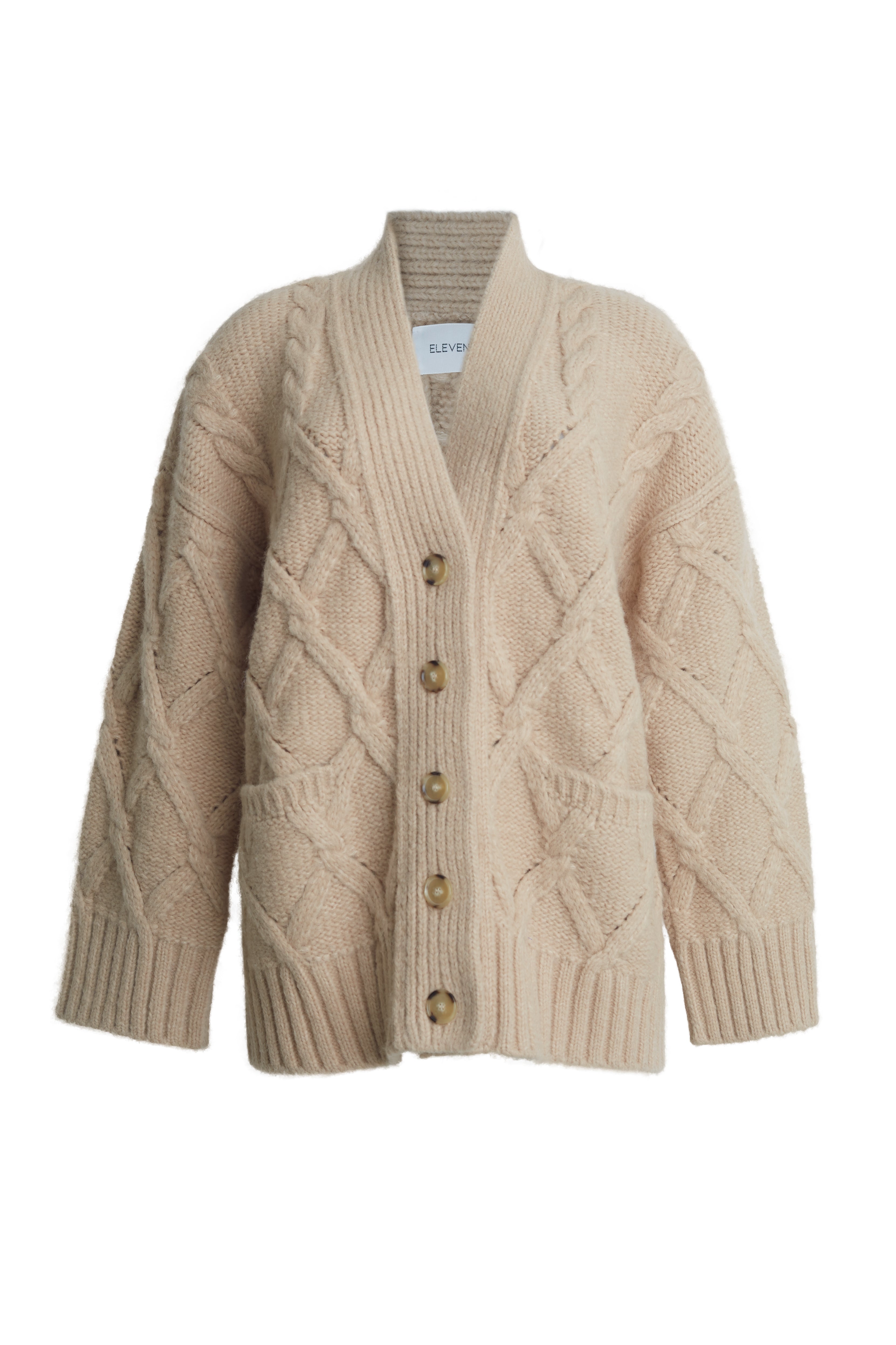 KAYLN CARDI - PALE CAMEL