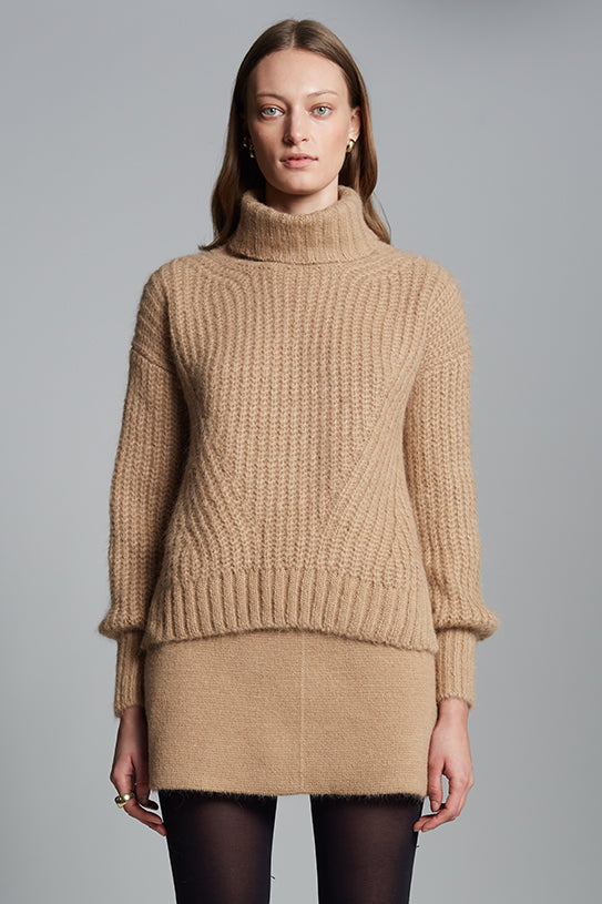 ALI SWEATER - PALE CAMEL