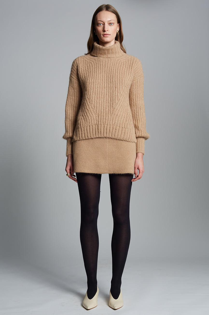 ALI SWEATER - PALE CAMEL