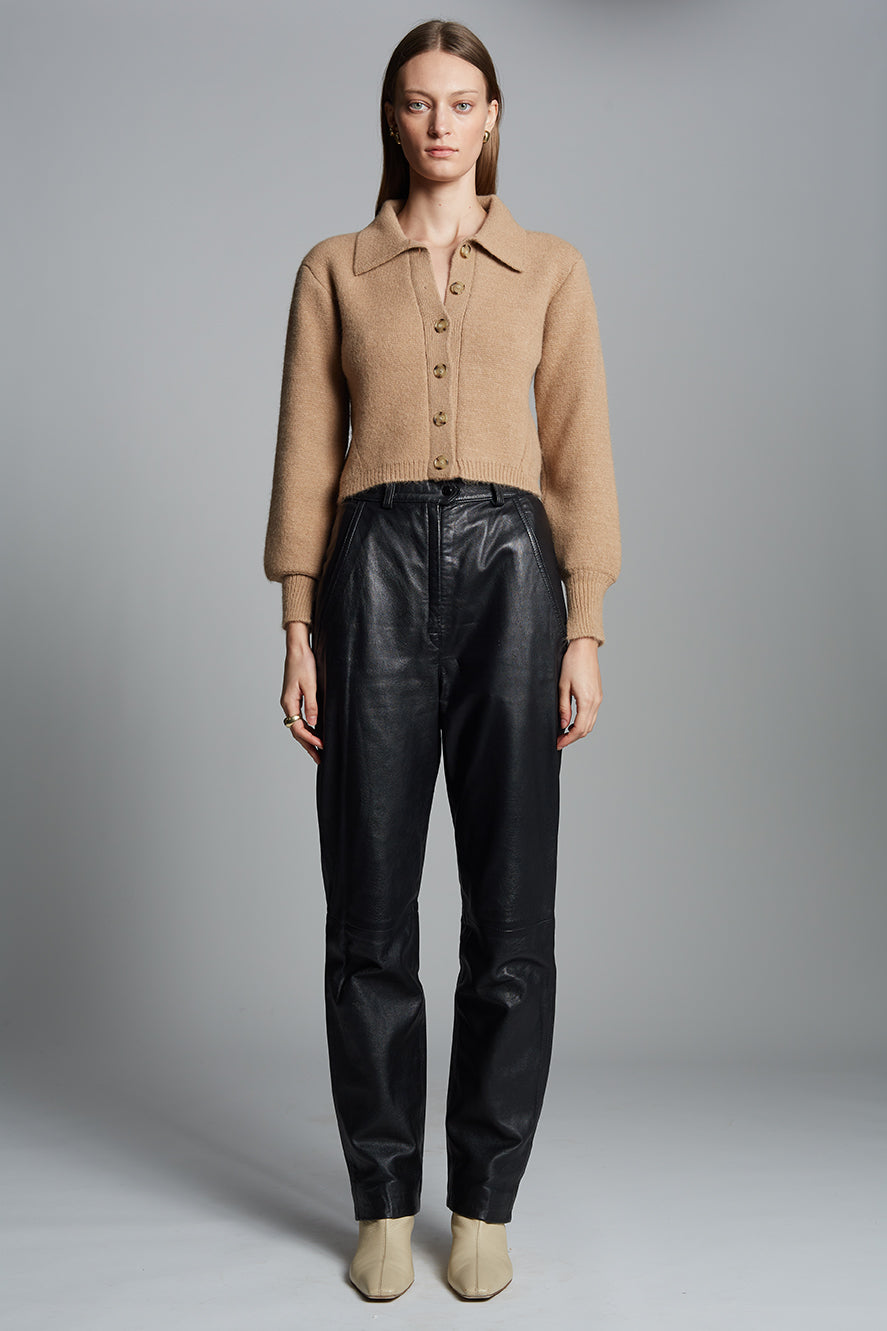 SADIE CARDI - PALE CAMEL