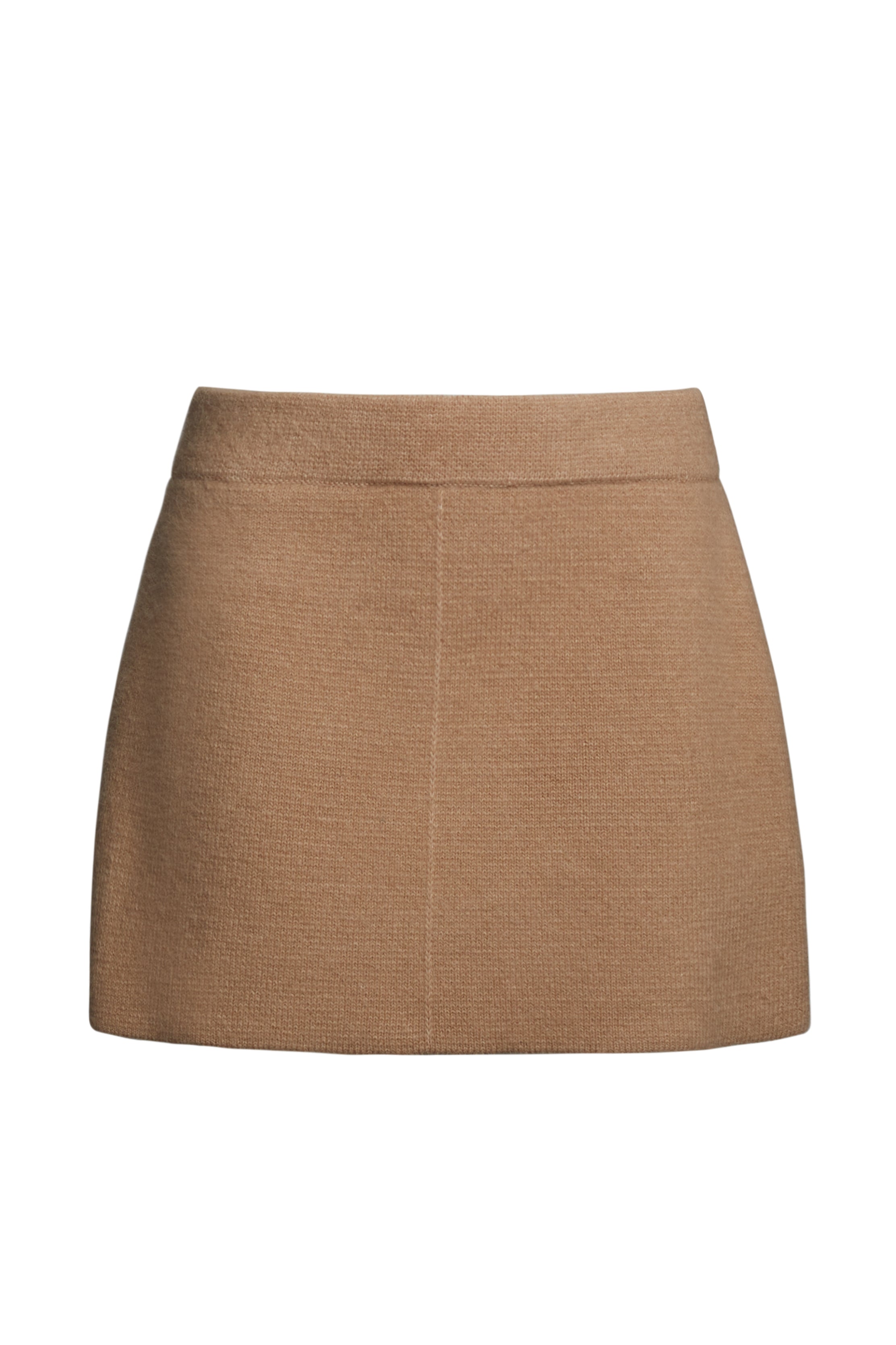 LYDIA MINI SKIRT - PALE CAMEL