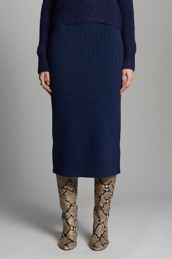 PIA TUBE SKIRT - NAVY