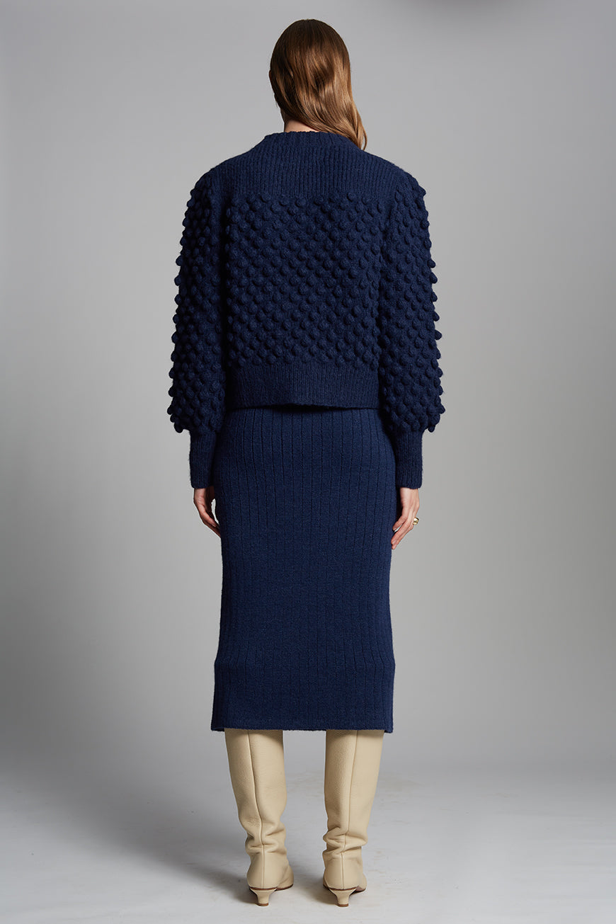 PIA TUBE SKIRT - NAVY