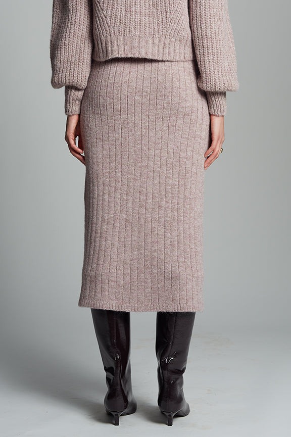 PIA TUBE SKIRT - PINK MELANGE