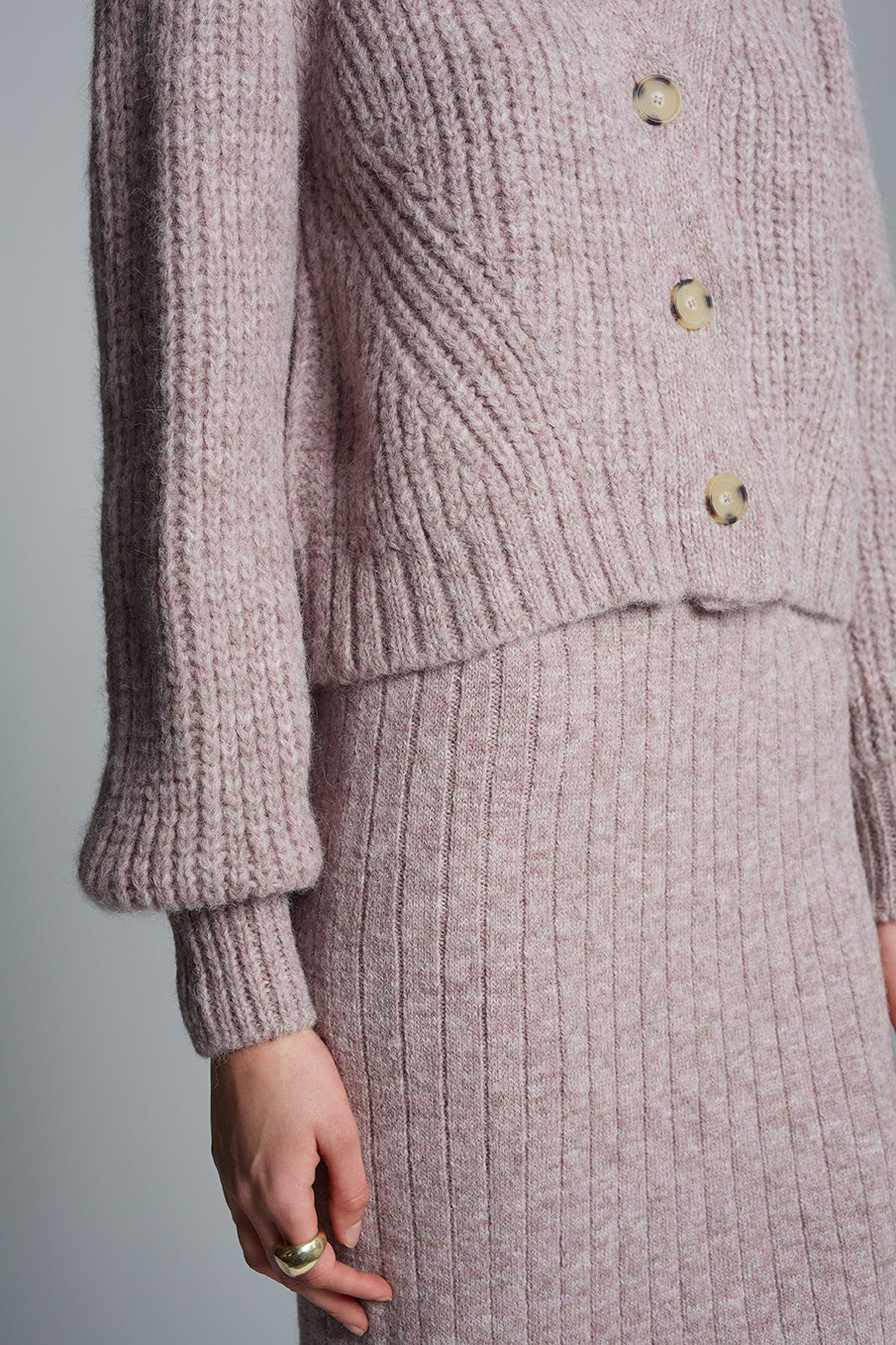 PIA TUBE SKIRT - PINK MELANGE