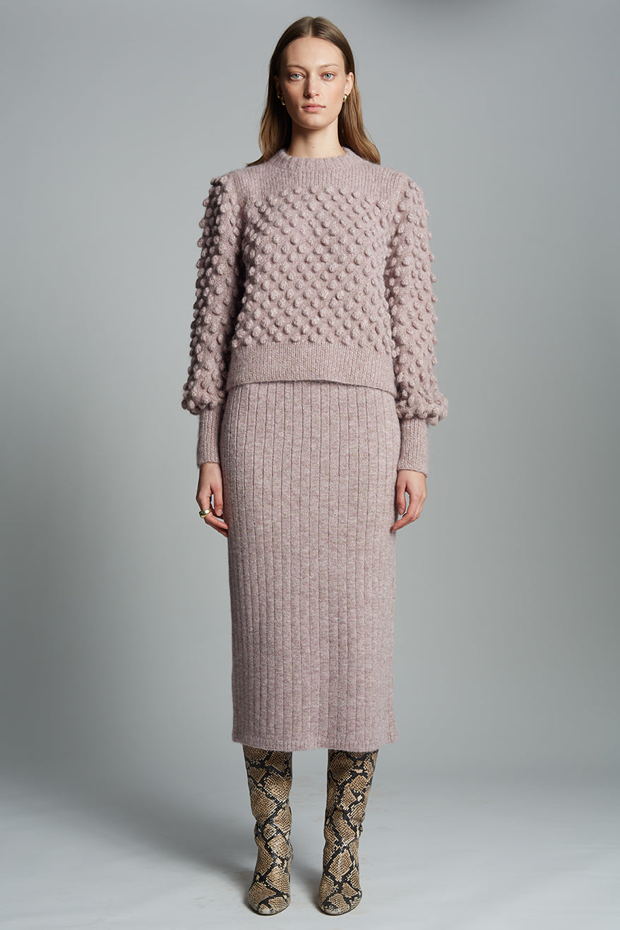CAMILA SWEATER - PINK MELANGE