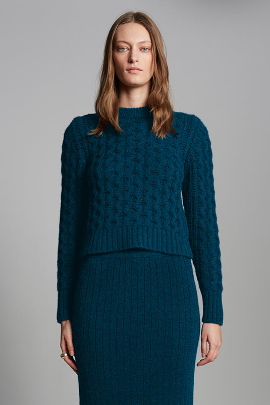 AMARA SWEATER - REGAL GREEN