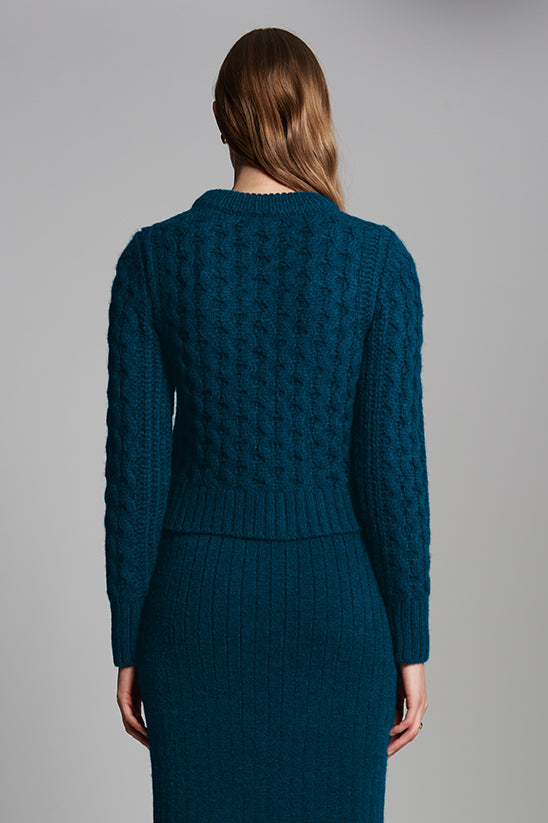 AMARA SWEATER - REGAL GREEN