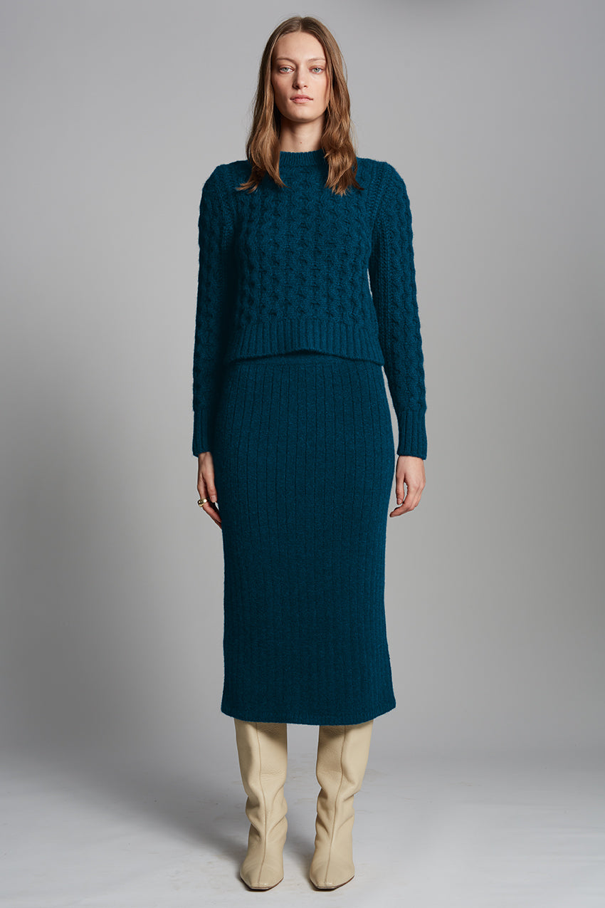 AMARA SWEATER - REGAL GREEN