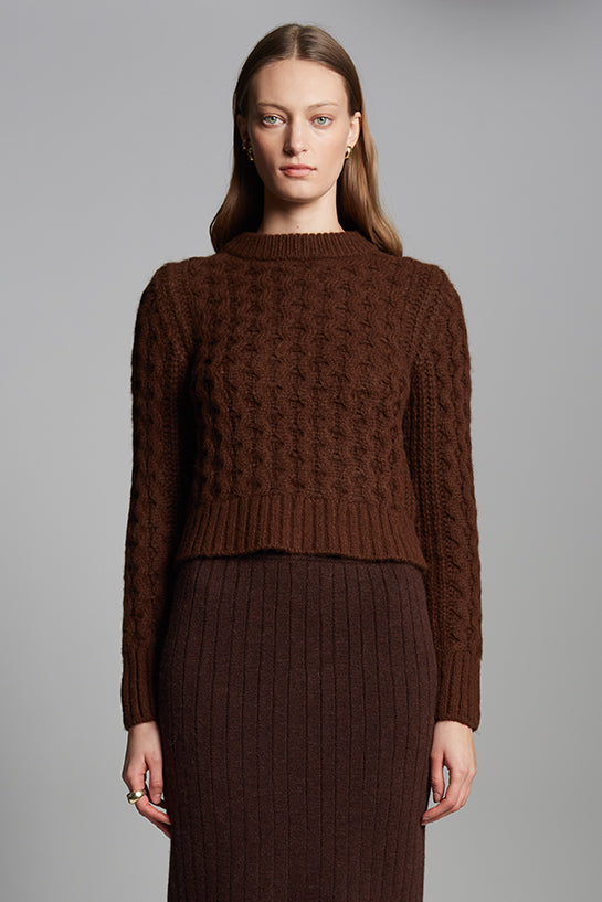 AMARA SWEATER - ESPRESSO