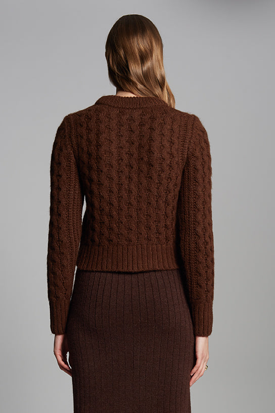 AMARA SWEATER - ESPRESSO