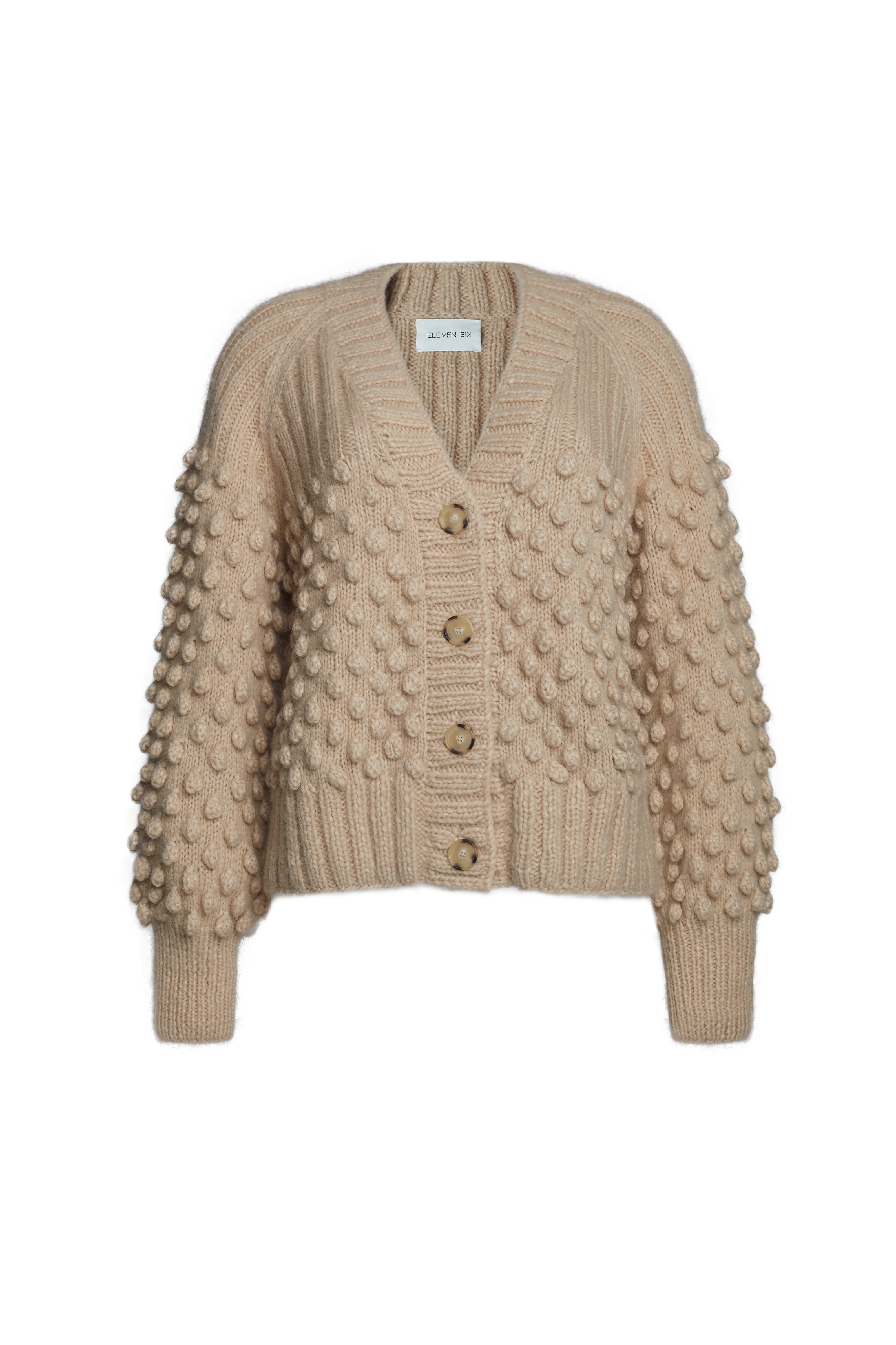 SAGE CARDI - PALE CAMEL