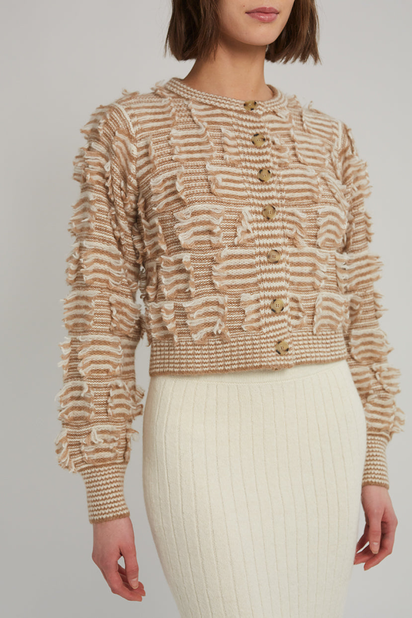 Eleven Six Mina Cardi in Camel & Ivory