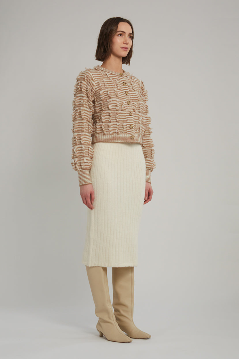 Eleven Six Mina Cardi in Camel & Ivory
