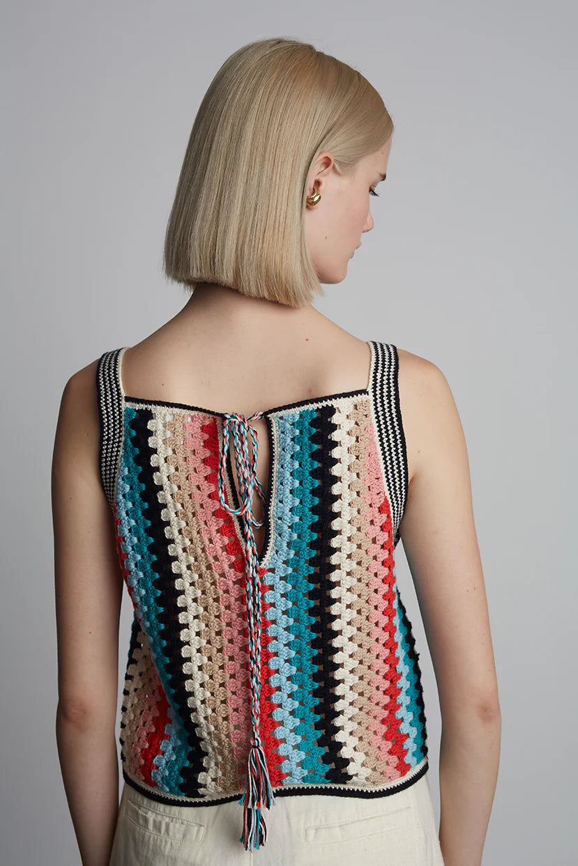 Kerry Crochet Top - Multicolor