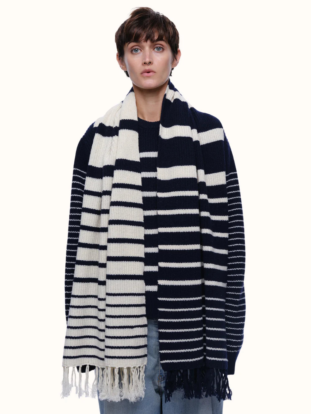 Sam Striped Blanket Scarf