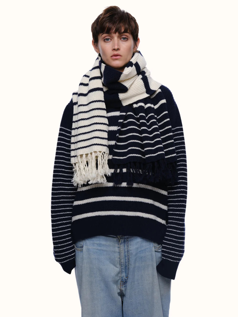 Sam Striped Blanket Scarf