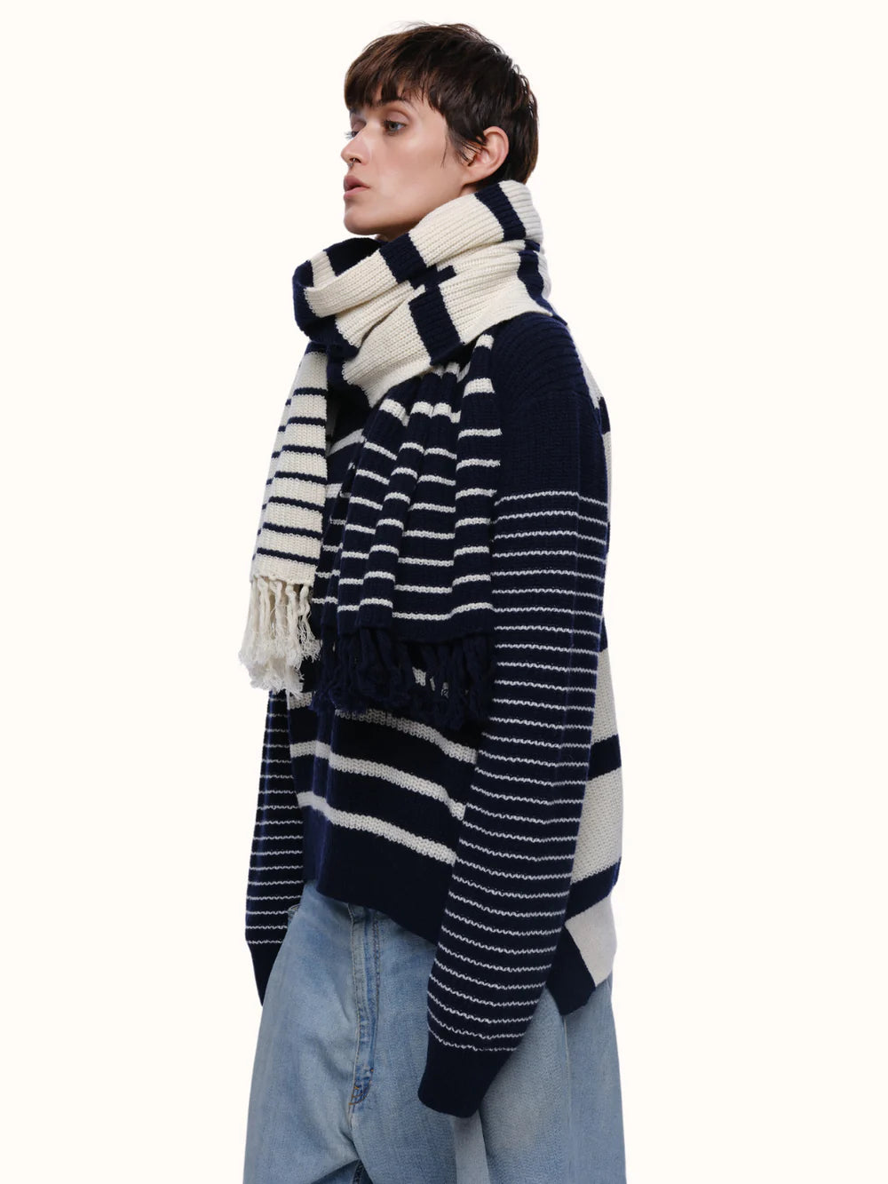 Sam Striped Blanket Scarf