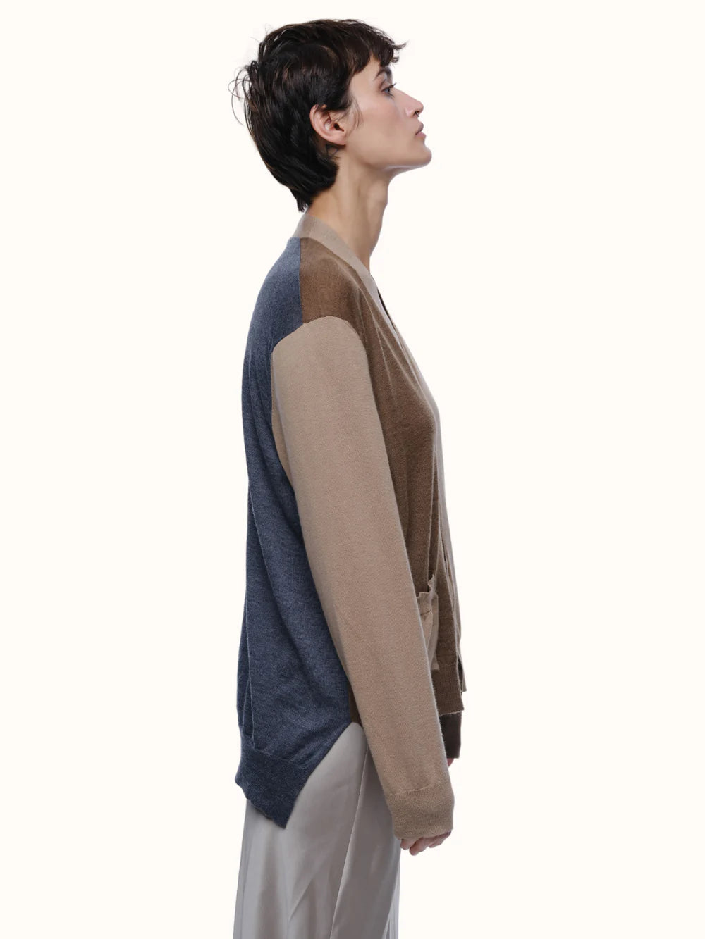 Adrian Color Blocked Cardigan