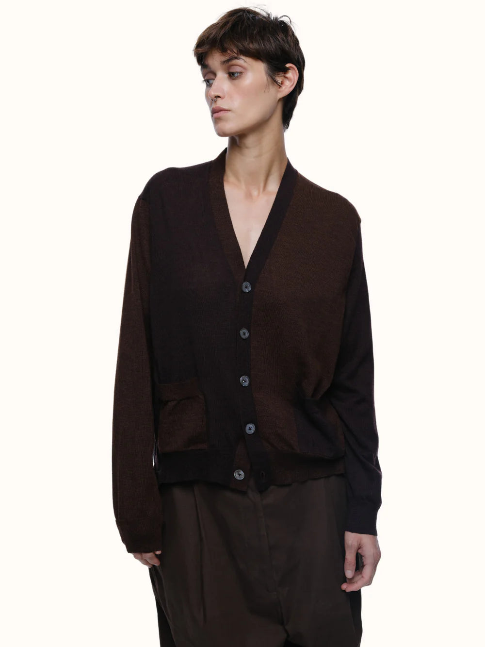 Adrian Color Blocked Cardigan