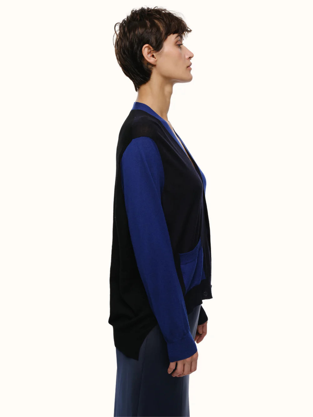 Adrian Color Blocked Cardigan