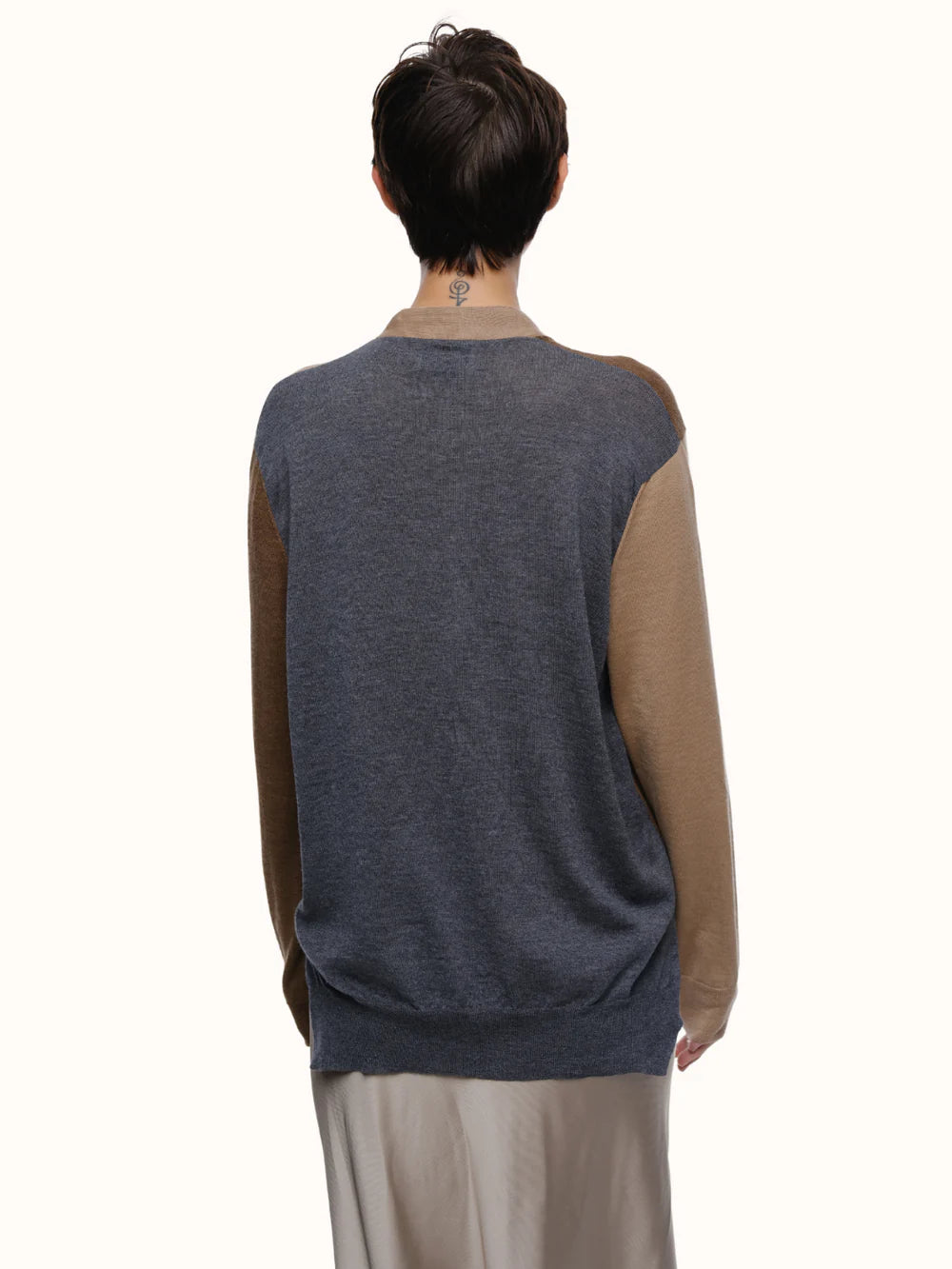 Adrian Color Blocked Cardigan