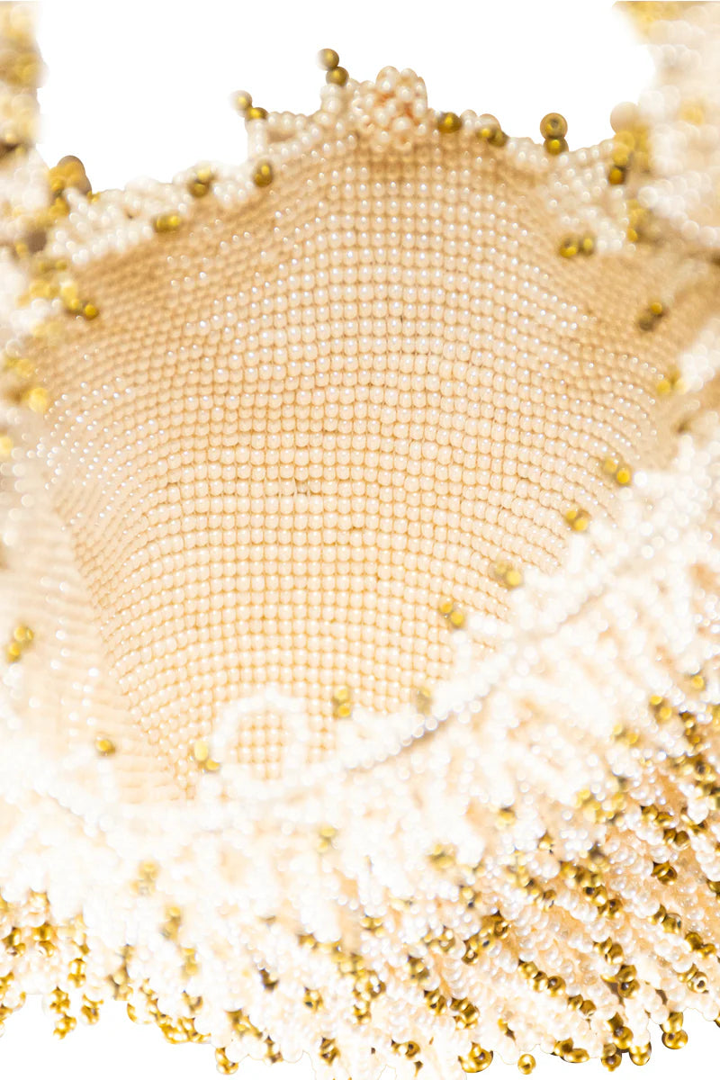 NINA BAG - CREAM & GOLD